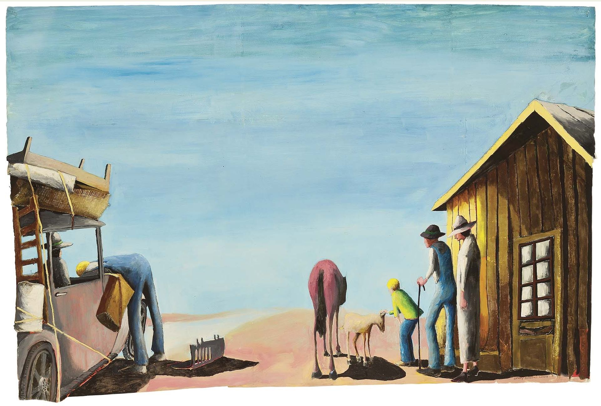 Leaving Home by Benny Andrews