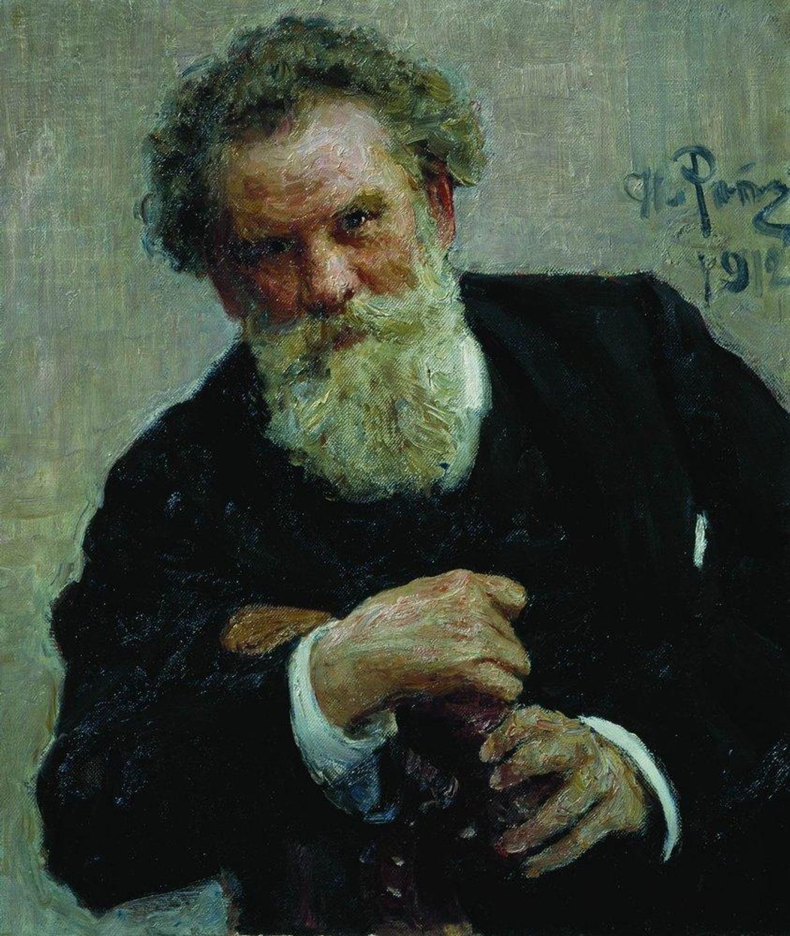 Portrait of the Author Vladimir Korolemko by Ilya Repin
