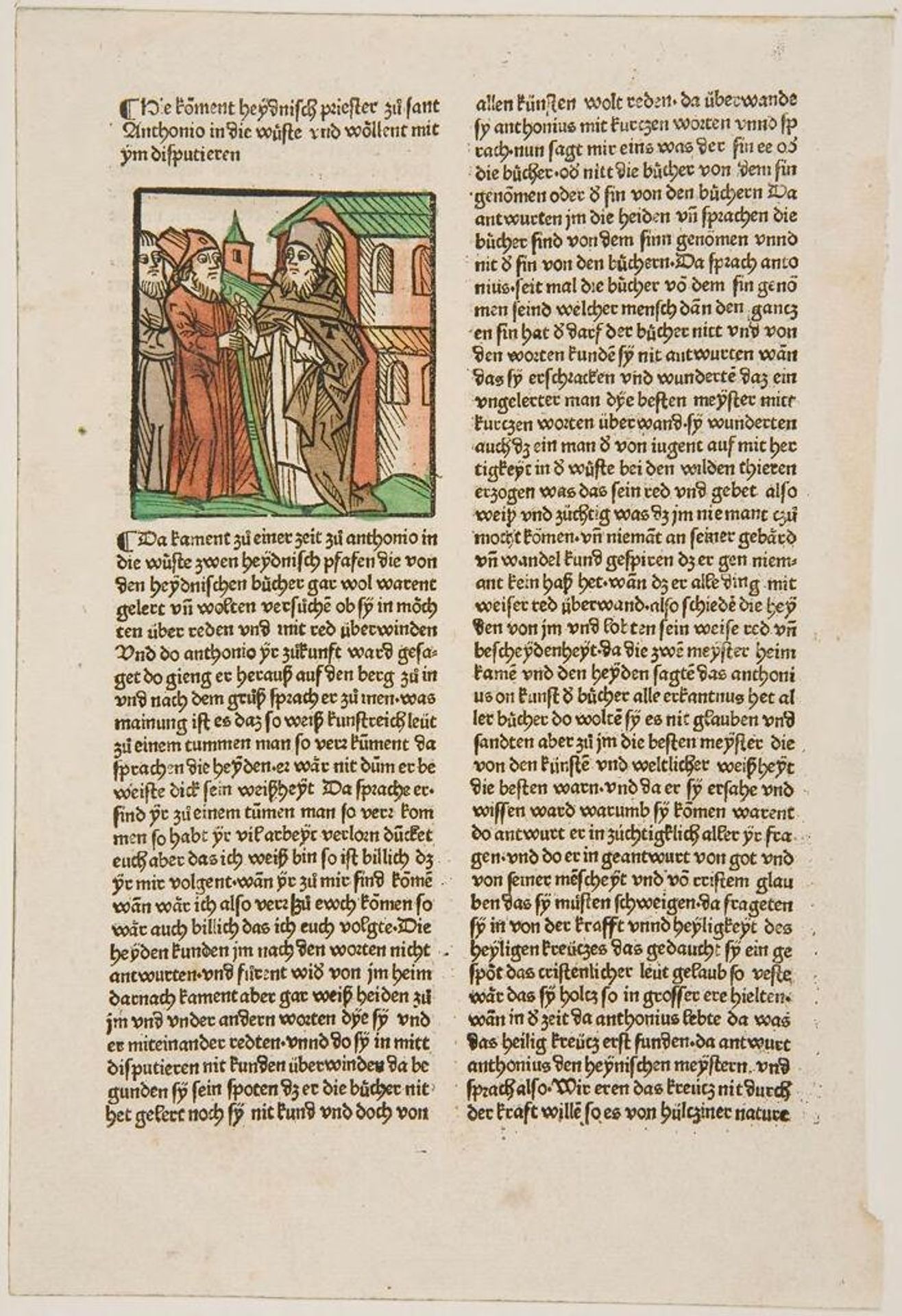 Heathen Priests Coming to Dispute with St. Anthony by Anonymous