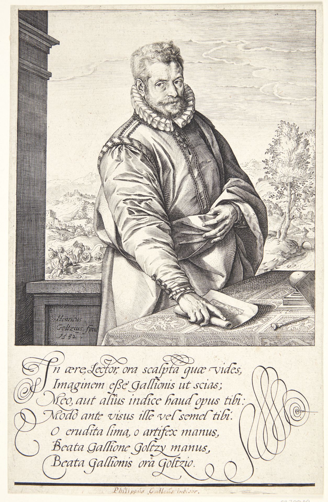 Philip Galle by Hendrick Goltzius