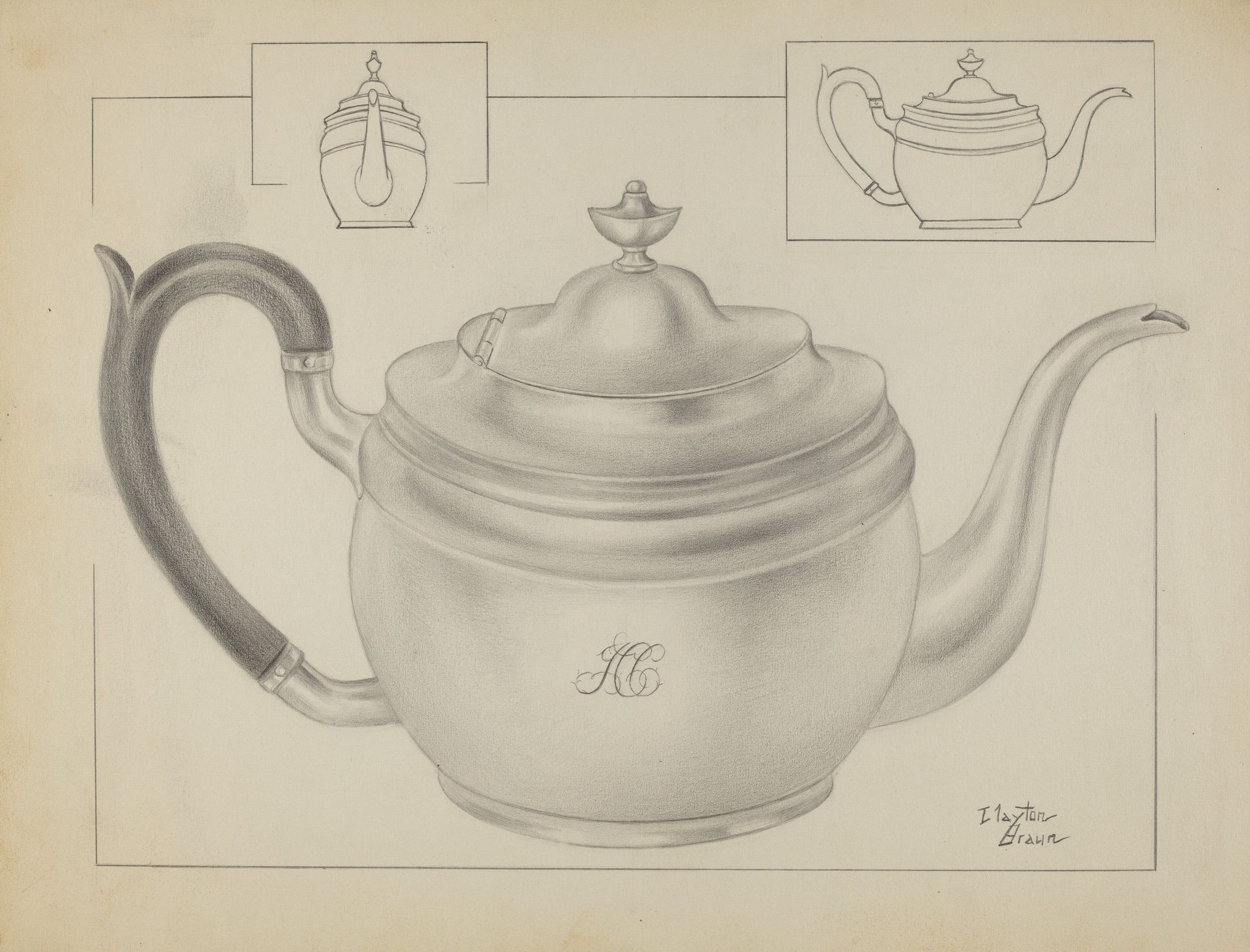 Silver Teapot by Clayton Braun