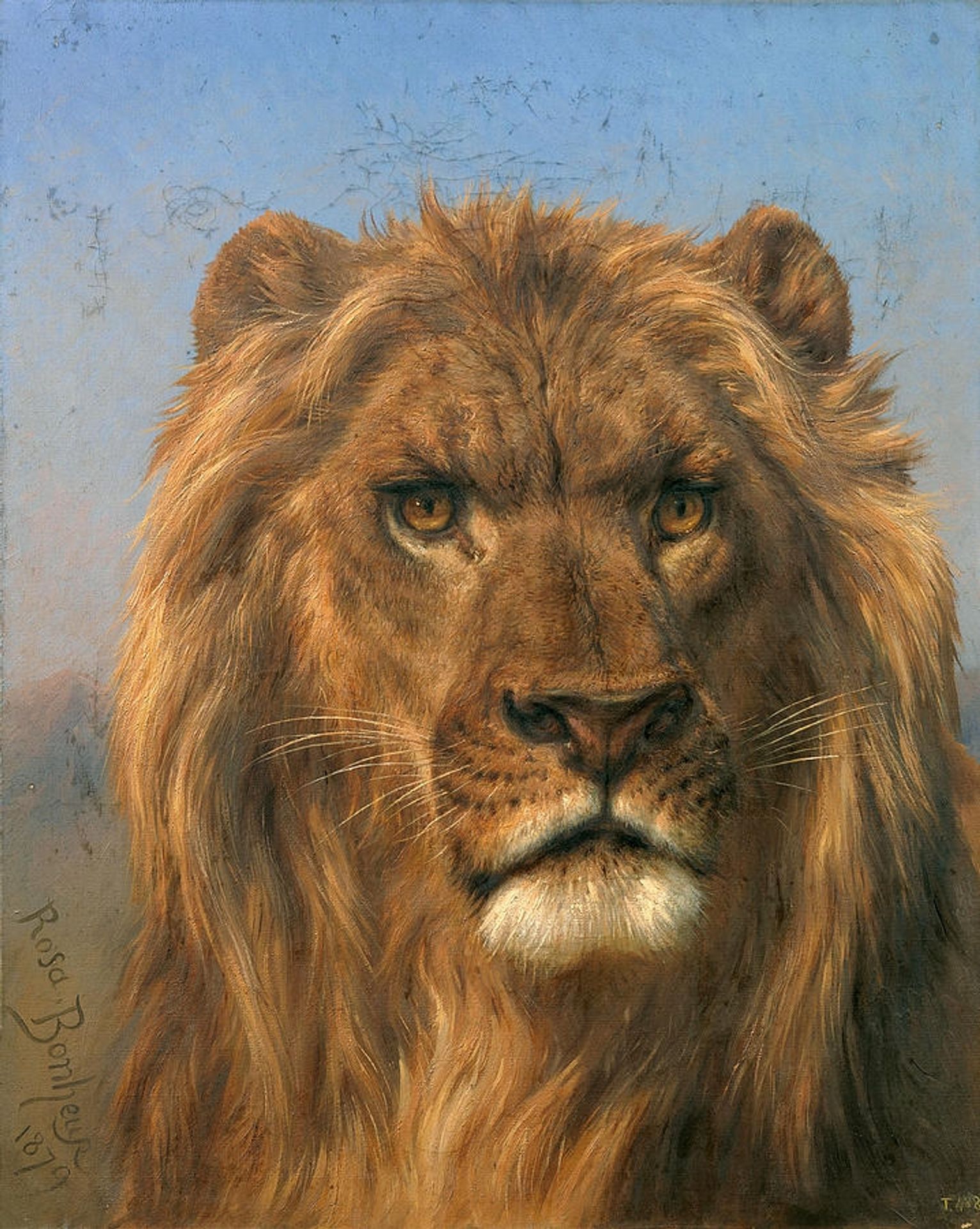 Lion Head by Rosa Bonheur