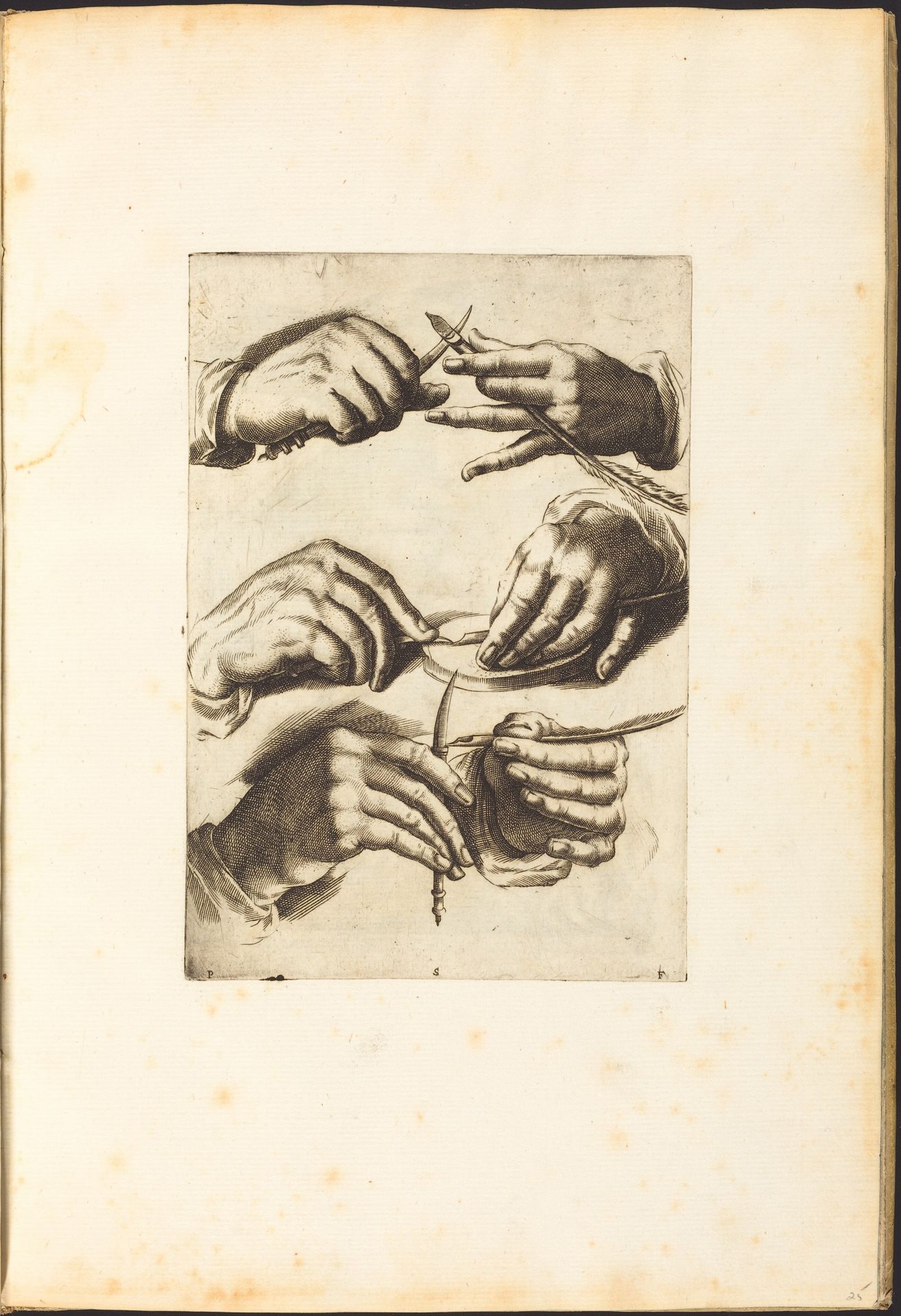 Print from Drawing Book by Luca Ciamberlano