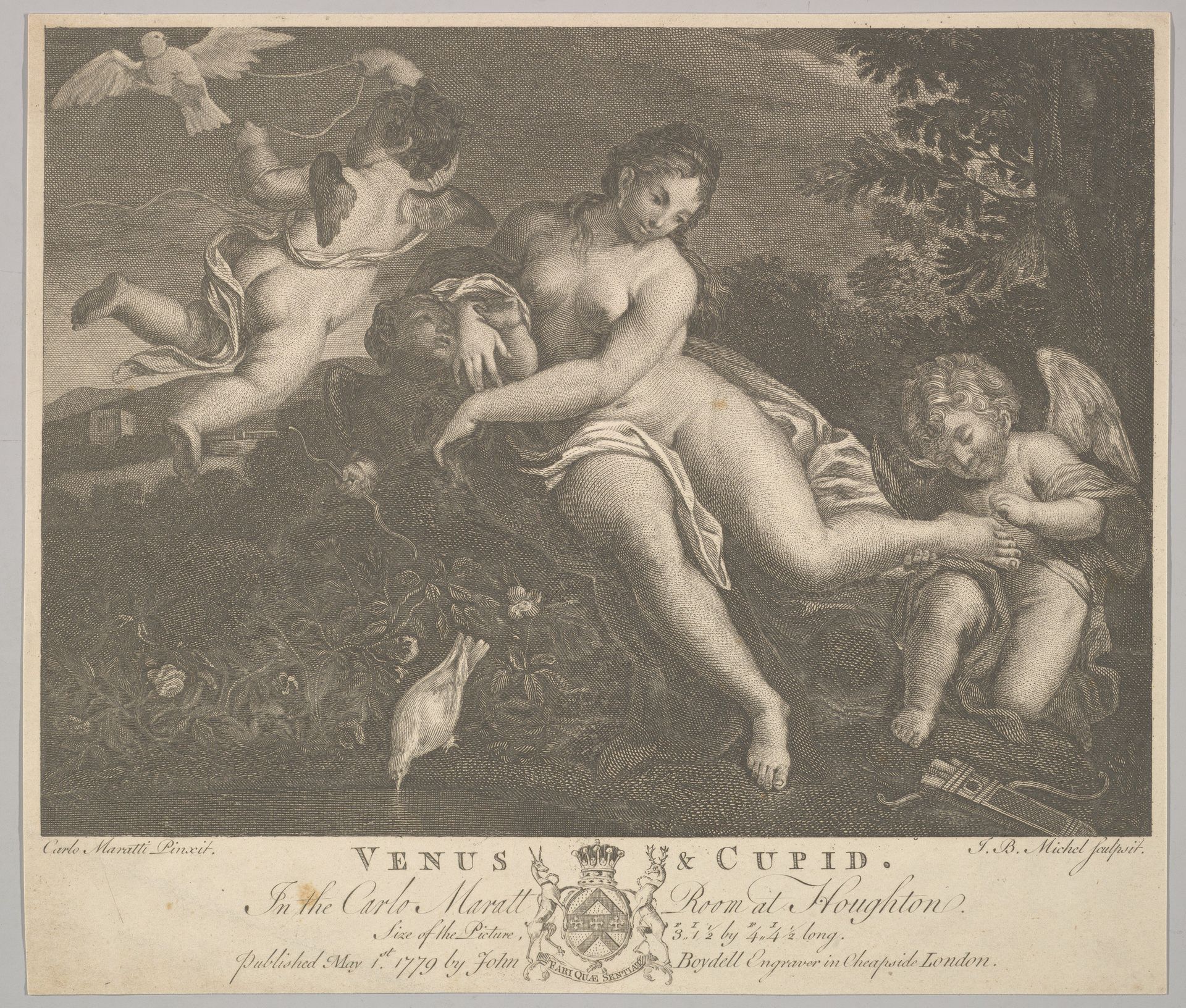 Venus and Cupid by Jean-Baptiste Michel
