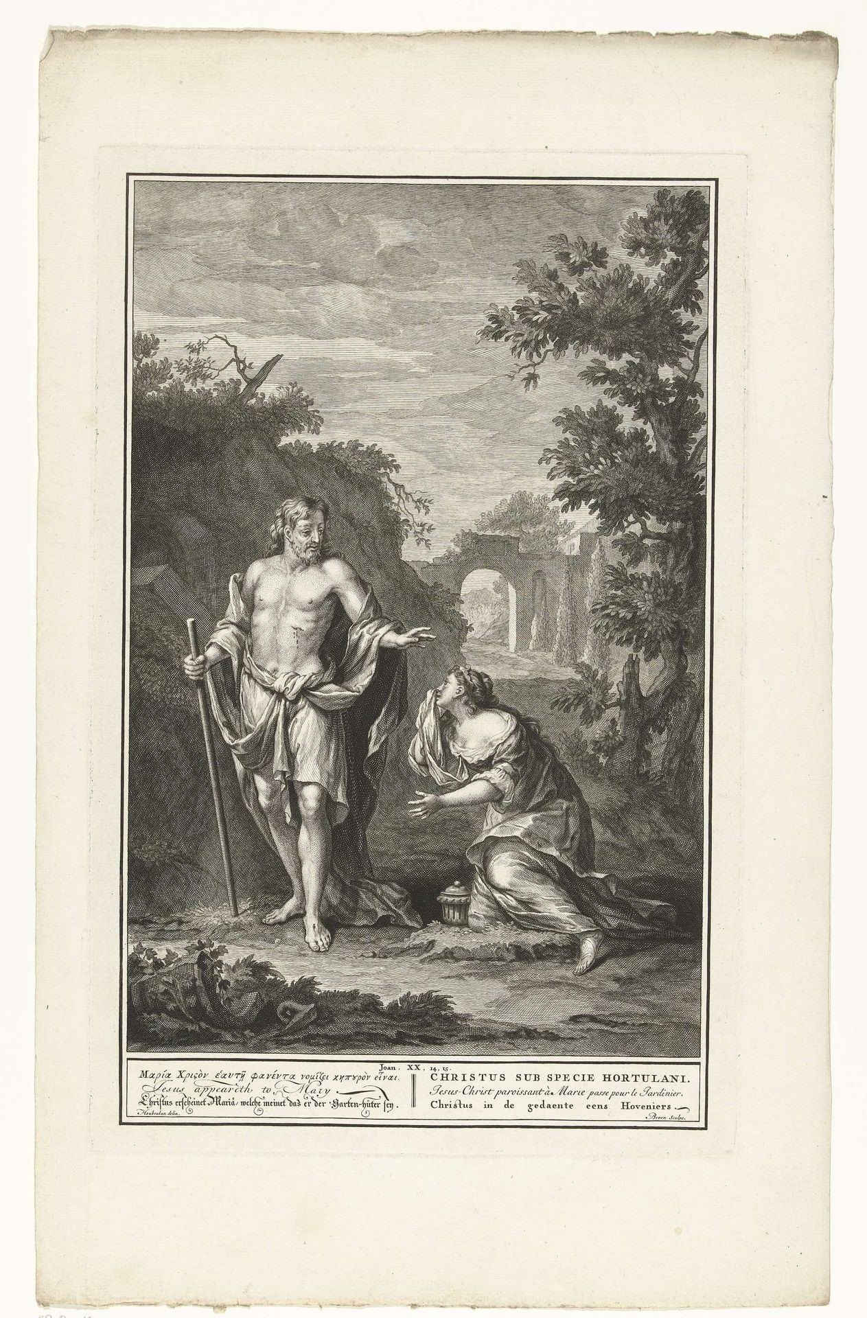 Christus verschijnt aan Maria Magdalena by Willem de Broen