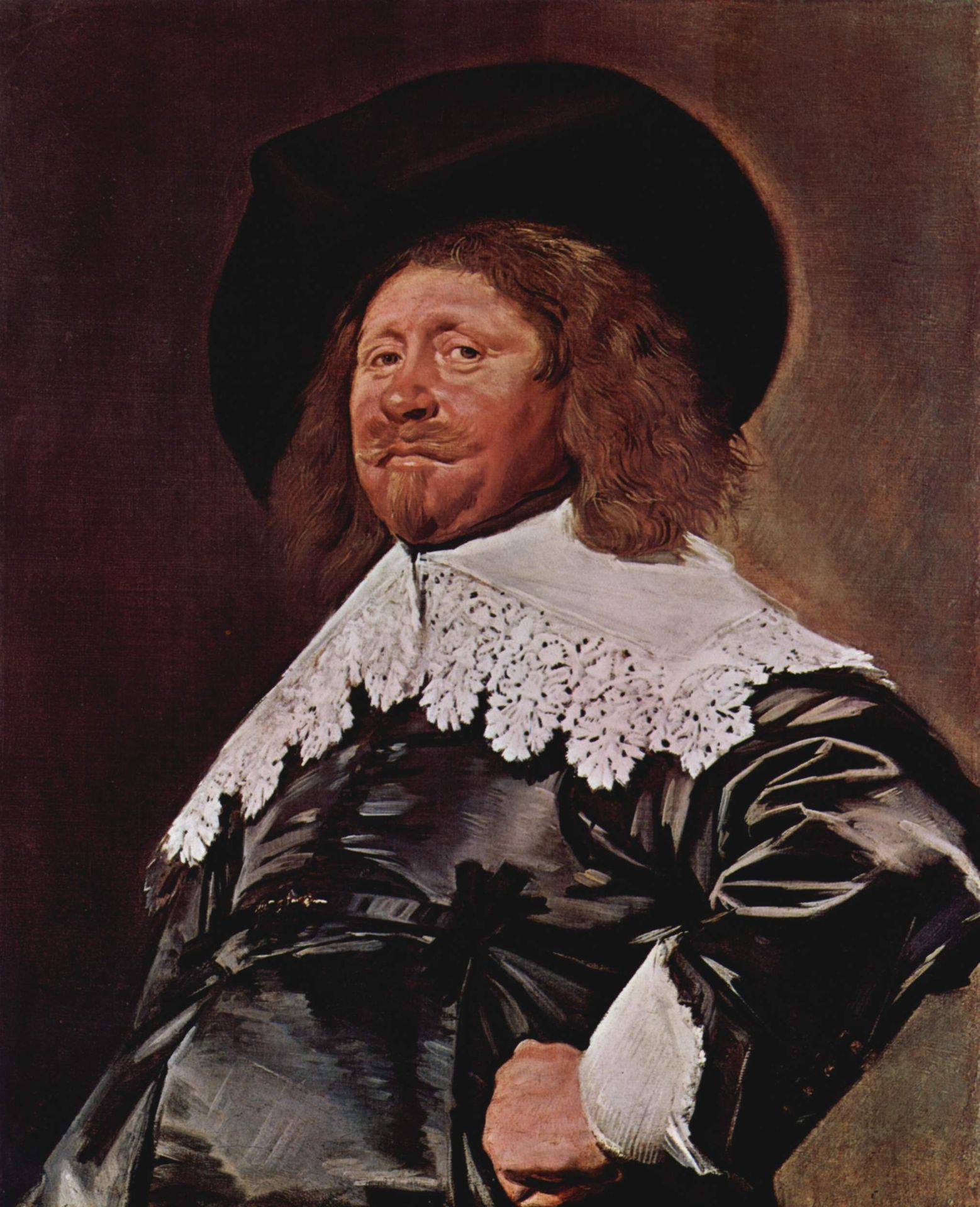 Portrait of a Man, Nicolaes Pietersz Duyst van Voorhou by Frans Hals