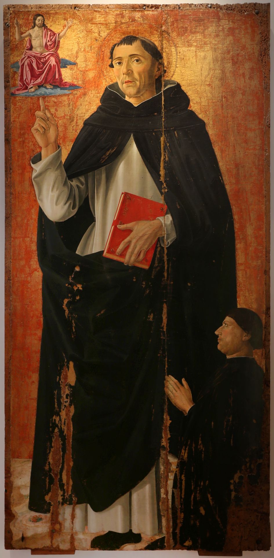 San Vincenzo Ferrer, Cristo Giudice e il Donatore by Antoniazzo Romano