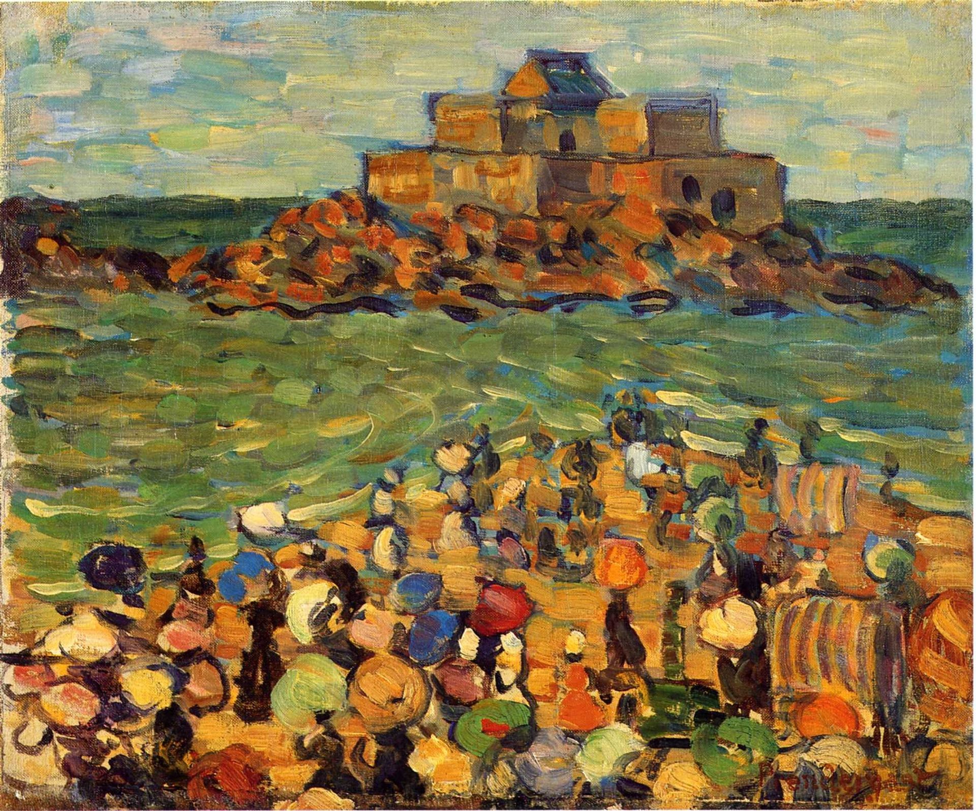 Chateaubriand s Tomb, St Malo (also known as St. Malo Chateaubriand s Tomb) by Maurice Prendergast