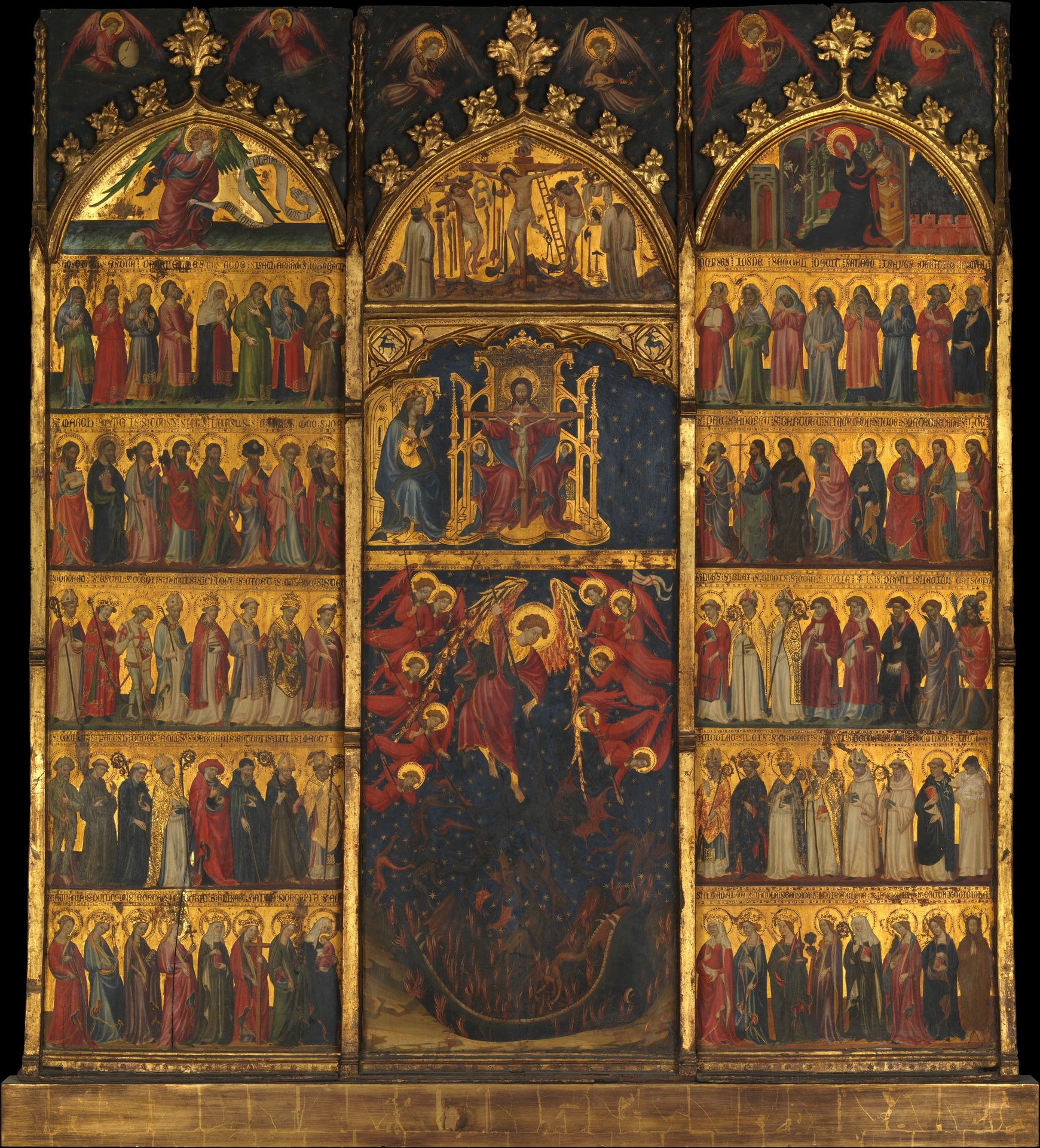 The Trinity Adored by All Saints by Anonymous