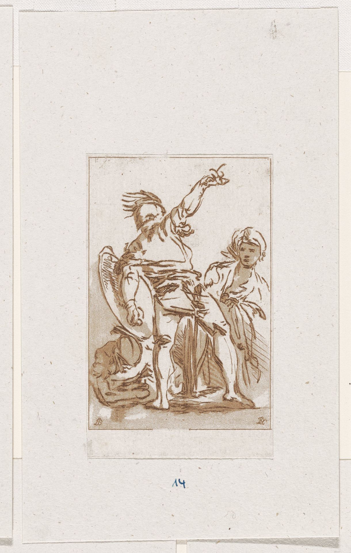 Suite de sept petits croquis by Francois Philippe Charpentier
