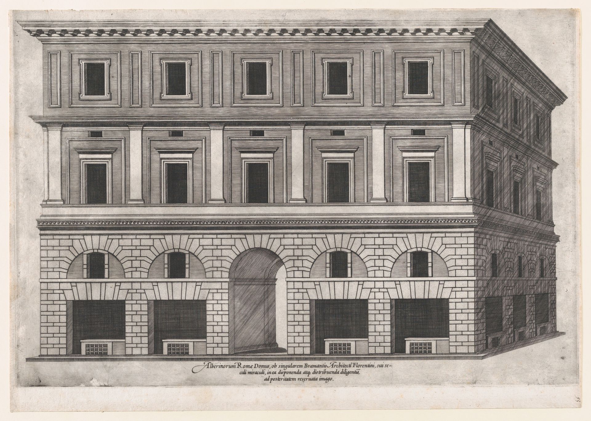 Speculum Romanae Magnificentiae: Alberini Palace by Anonymous