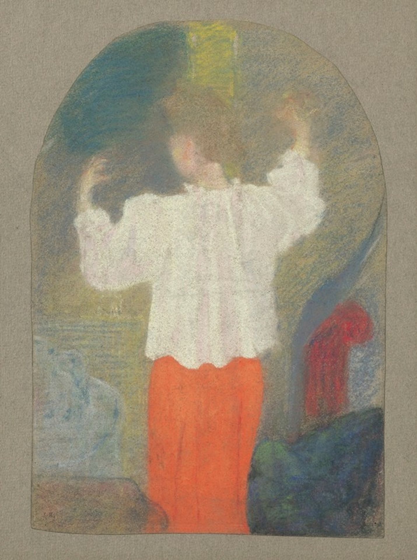 Marie en caraco à sa toilette by Édouard Vuillard