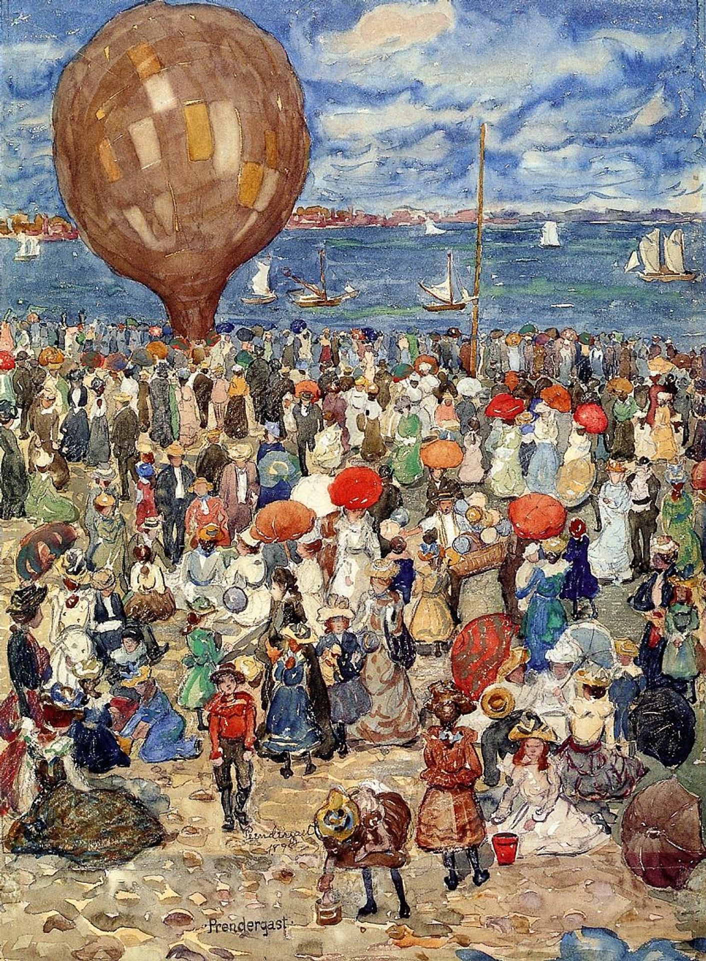 The Balloon by Maurice Prendergast