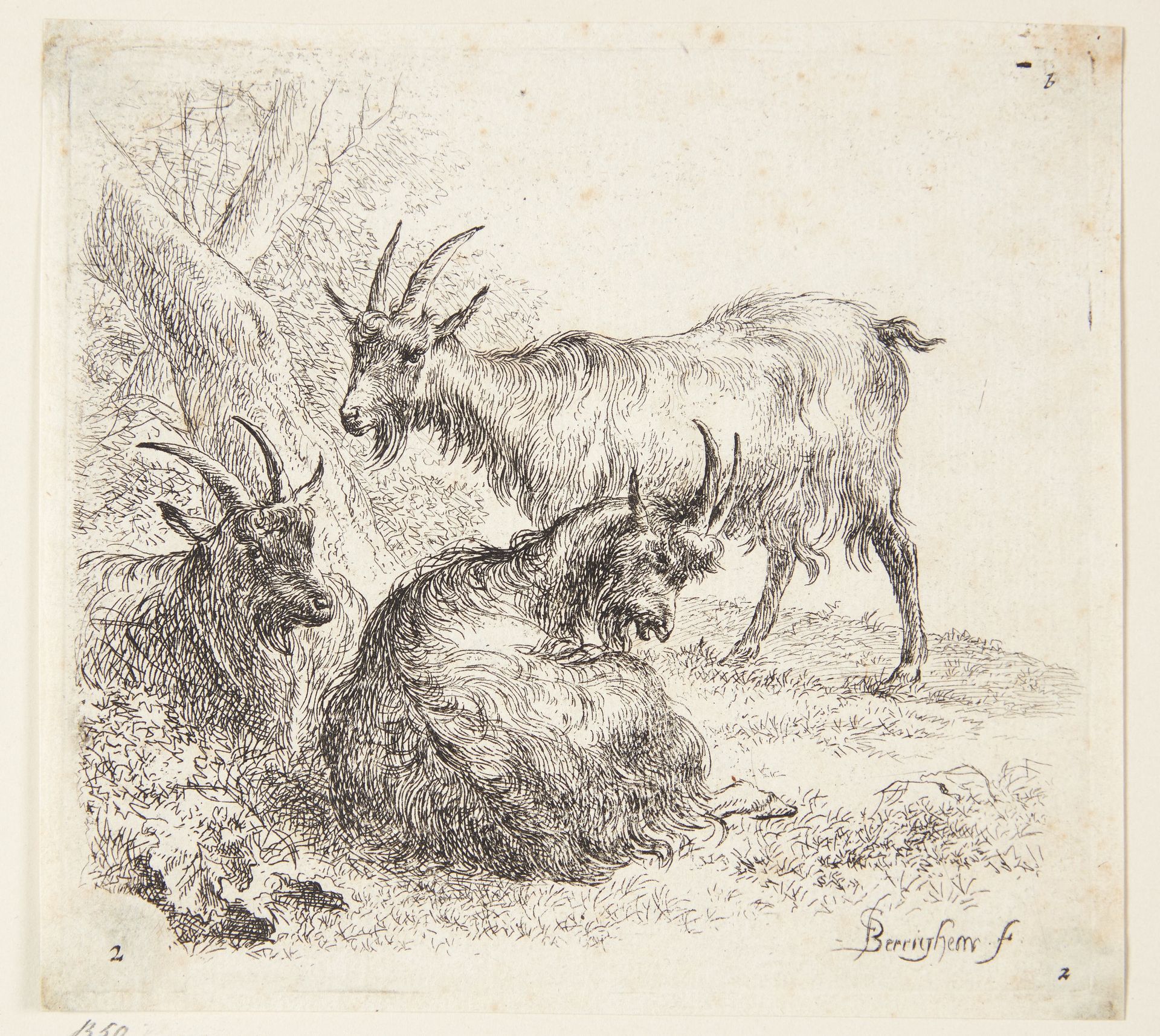Tre geder by Nicolaes Berchem