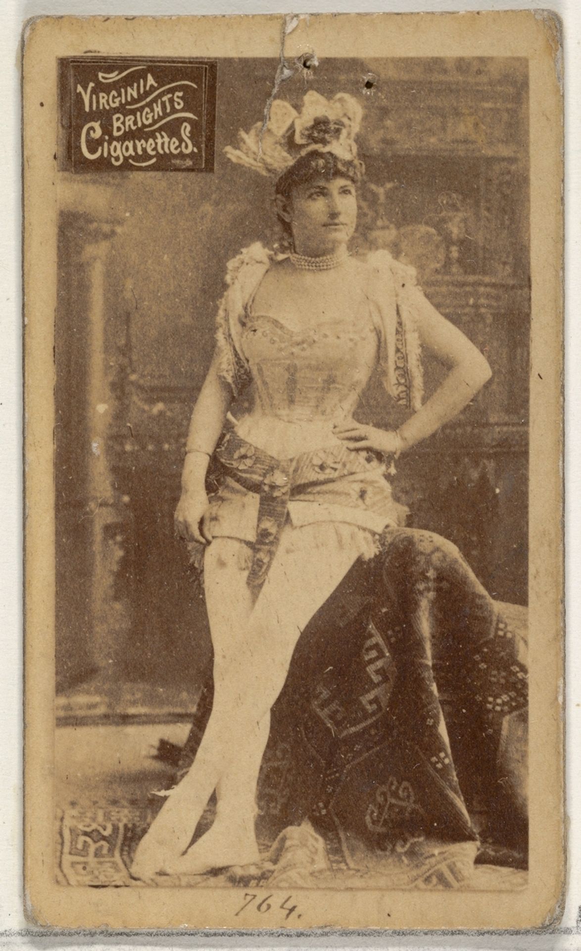 Card 764, from the Actors and Actresses series (N45, Type 2) for Virginia Brights Cigarettes by Allen & Ginter