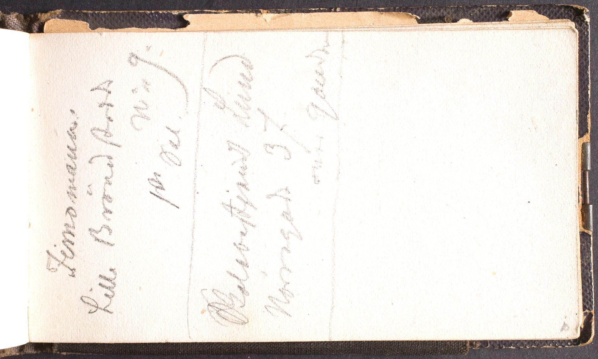Notat og adresse i København by L.A. Schou