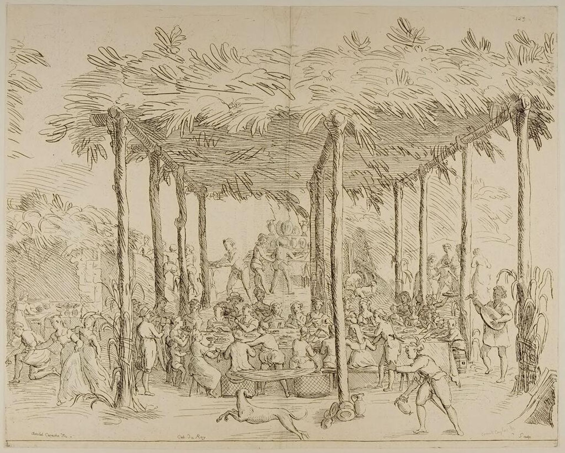 Village Marriage by A. Claude Philippe de ThubiÃ¨res comte de Caylus