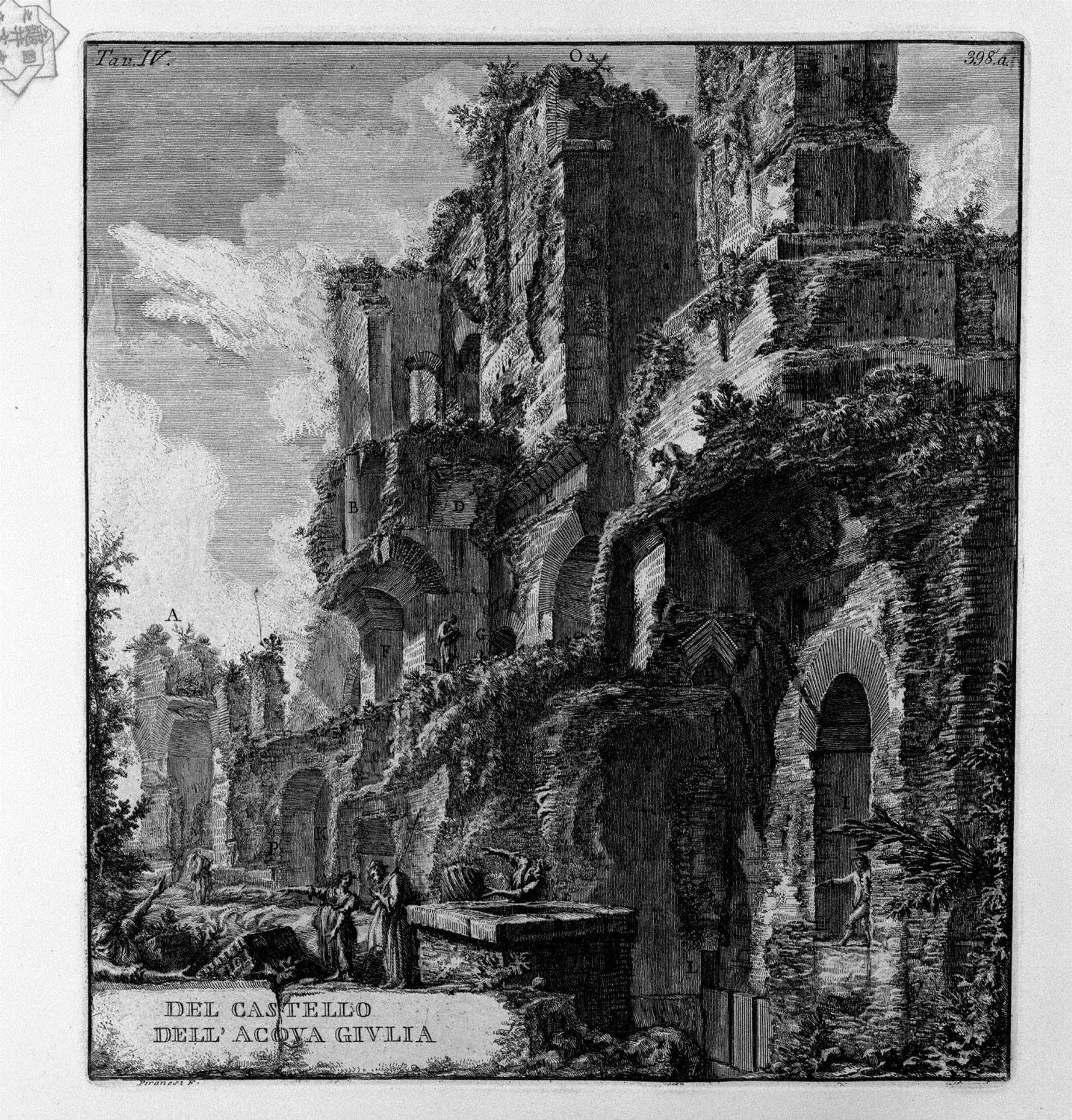 Perspective of the rear by Giovanni Battista Piranesi
