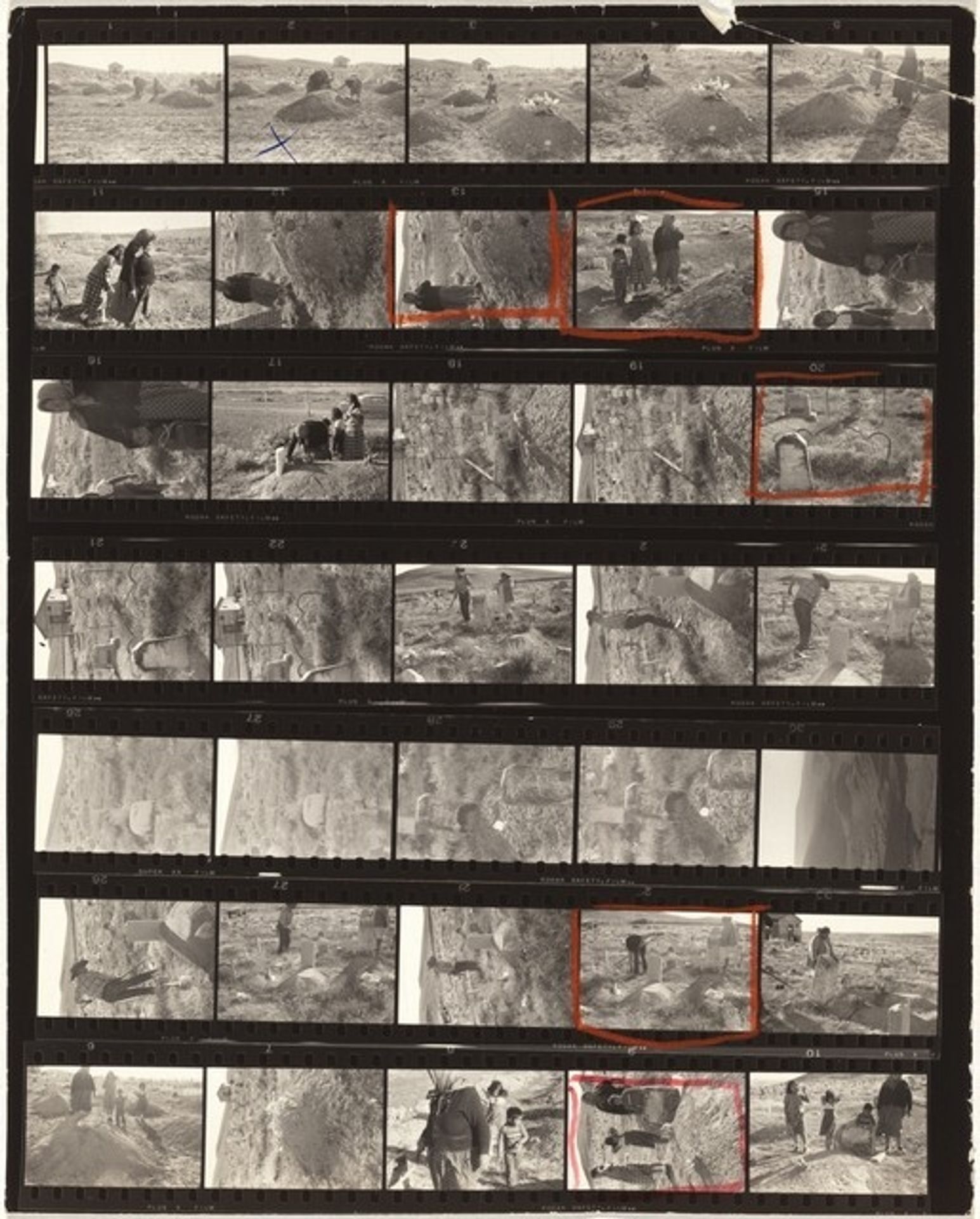 Guggenheim 716--Cemetery, Lander, Wyoming by Robert Frank