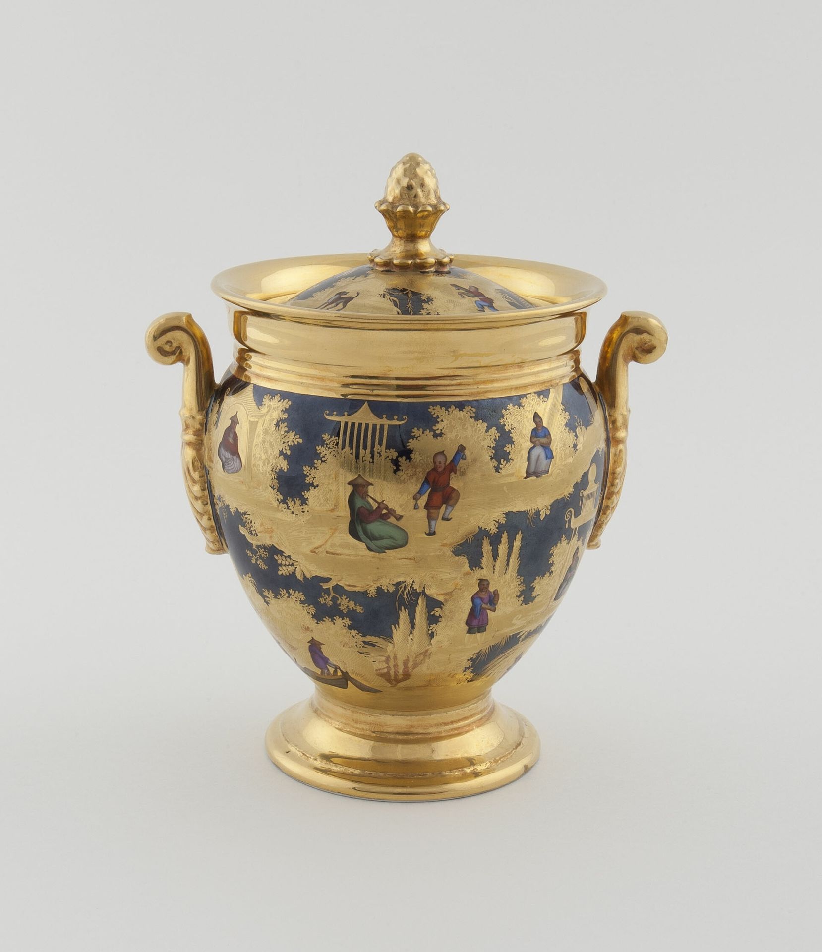 Sugar Bowl by Denuelle Porcelain Manufactory