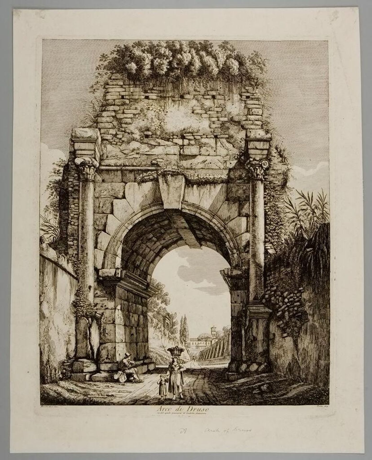 Arch of Drusus by Luigi Rossini