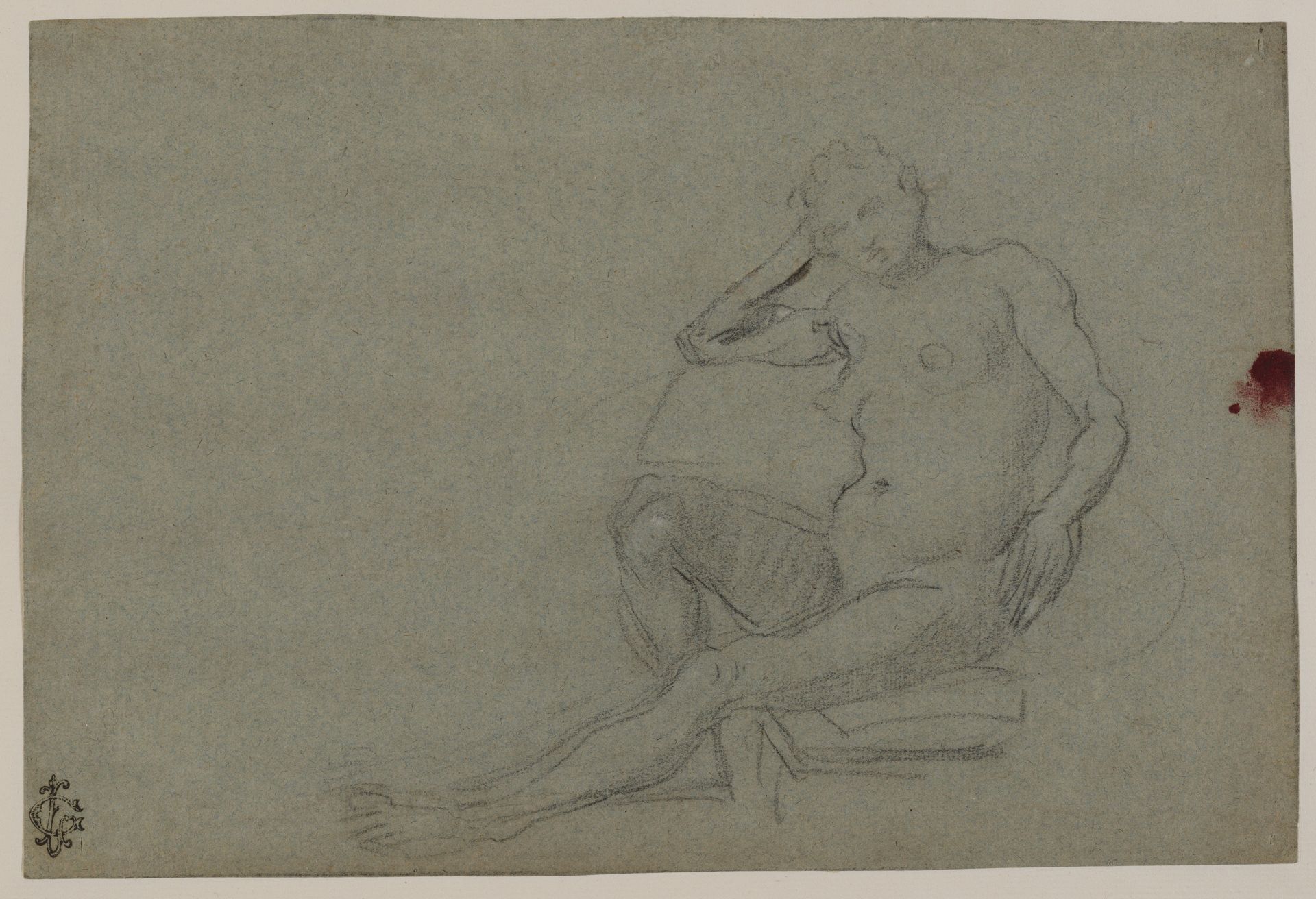 Seated Female Nude by Domenico Tintoretto