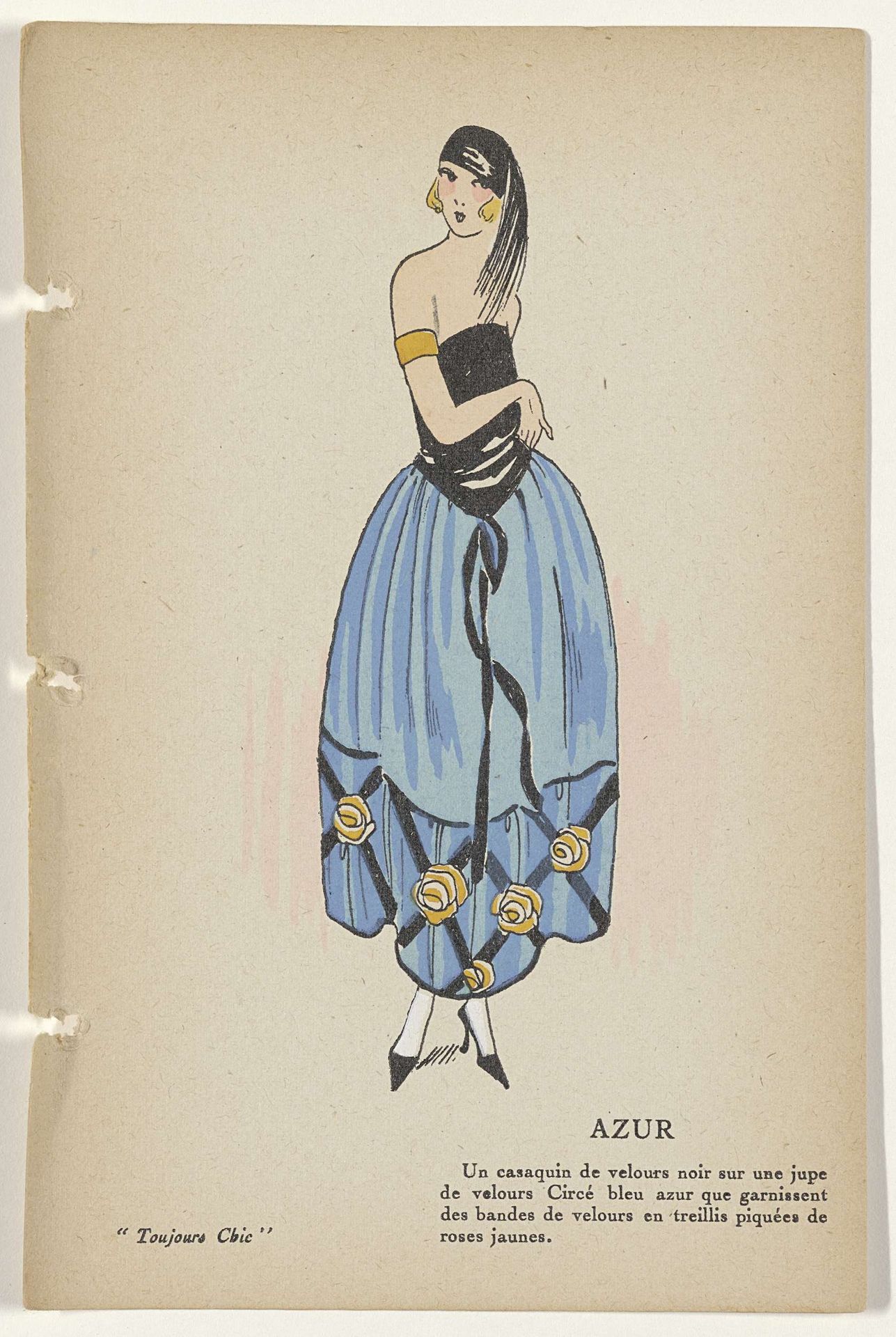 Toujours Chic, Toilettes de Soirées, Hiver 1921-1922: Azur by G-P. Joumard