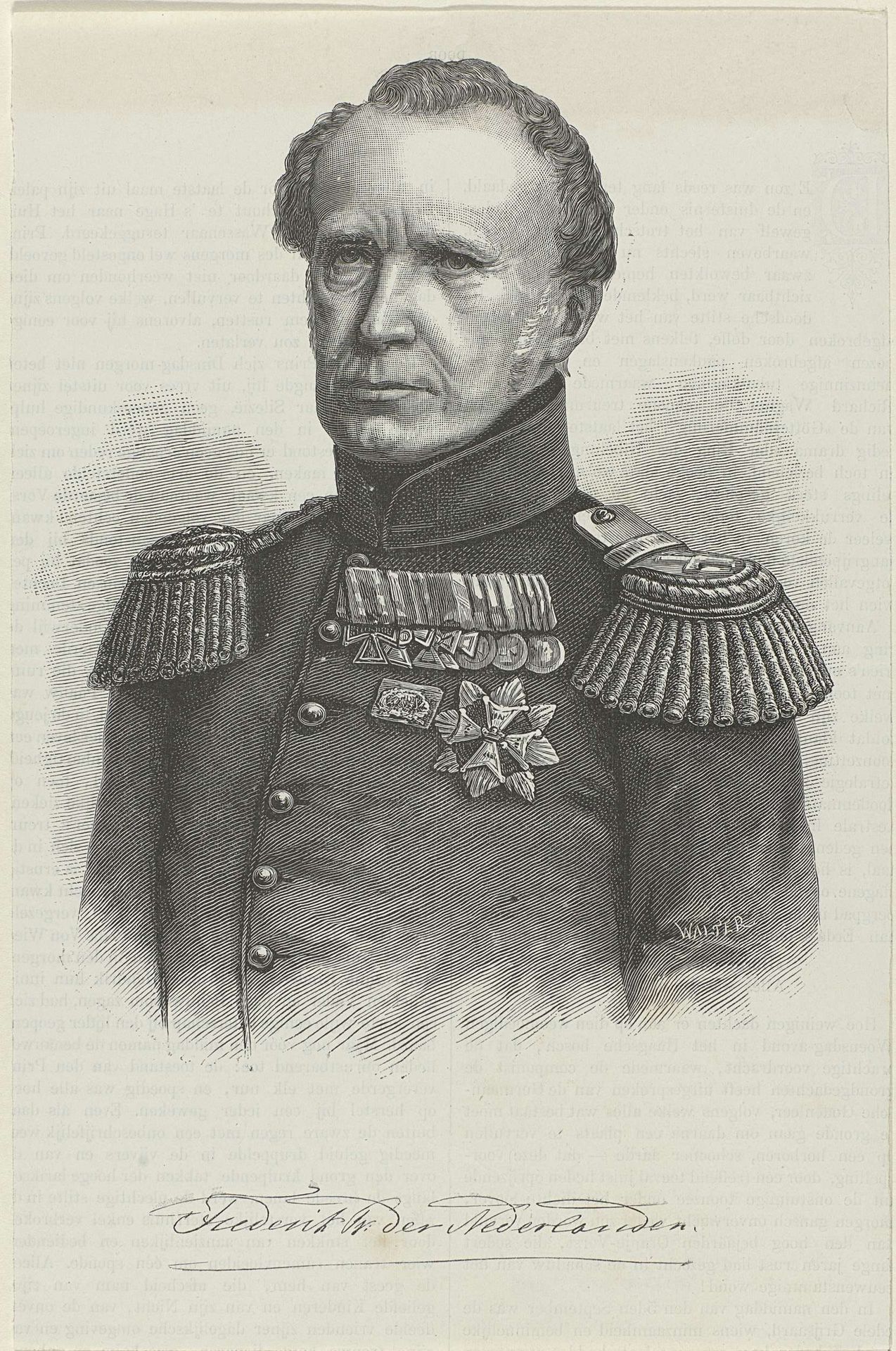 Portret van Frederik, prins der Nederlanden by Johannes Walter