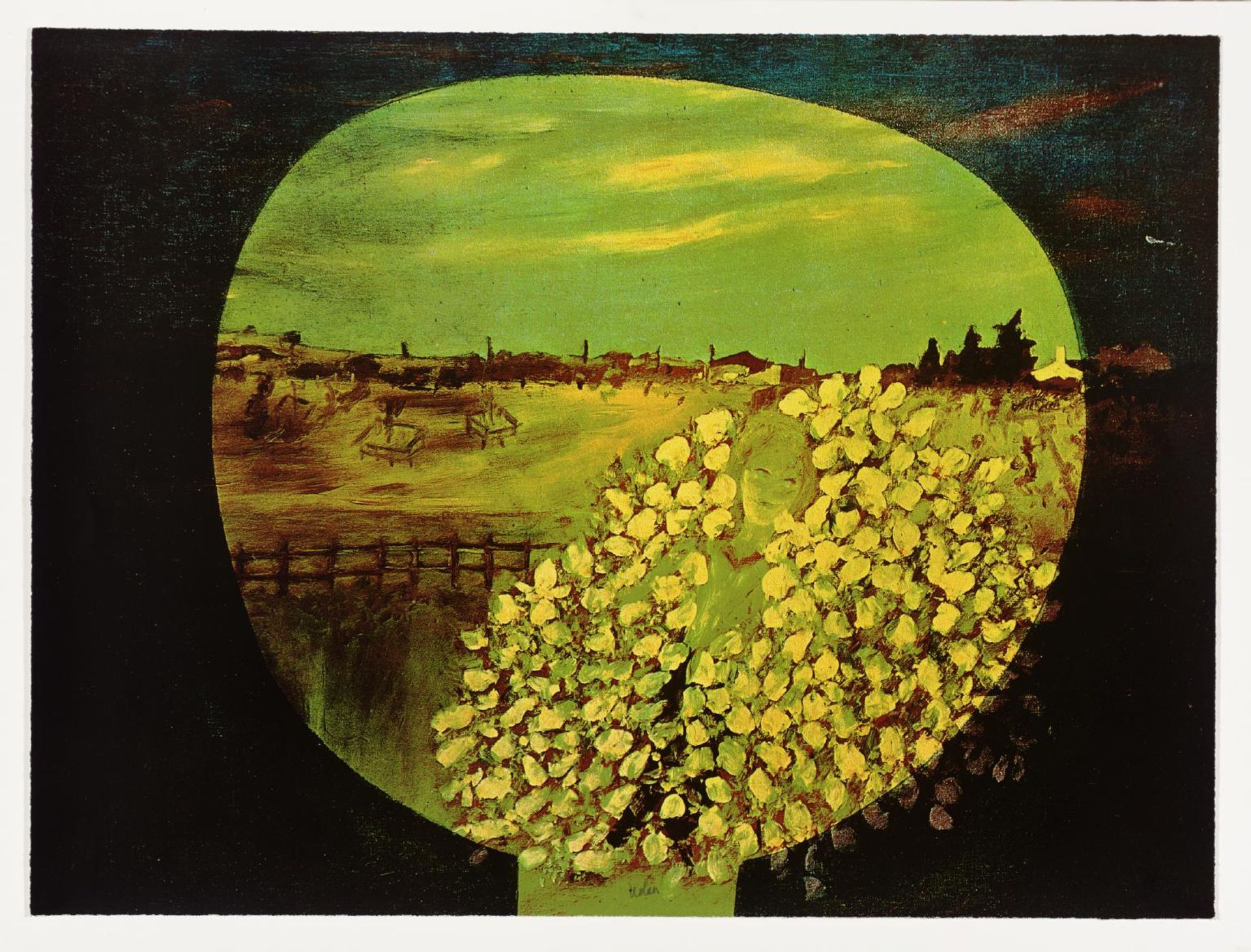 Girl in Field by  Sir Sidney Nolan