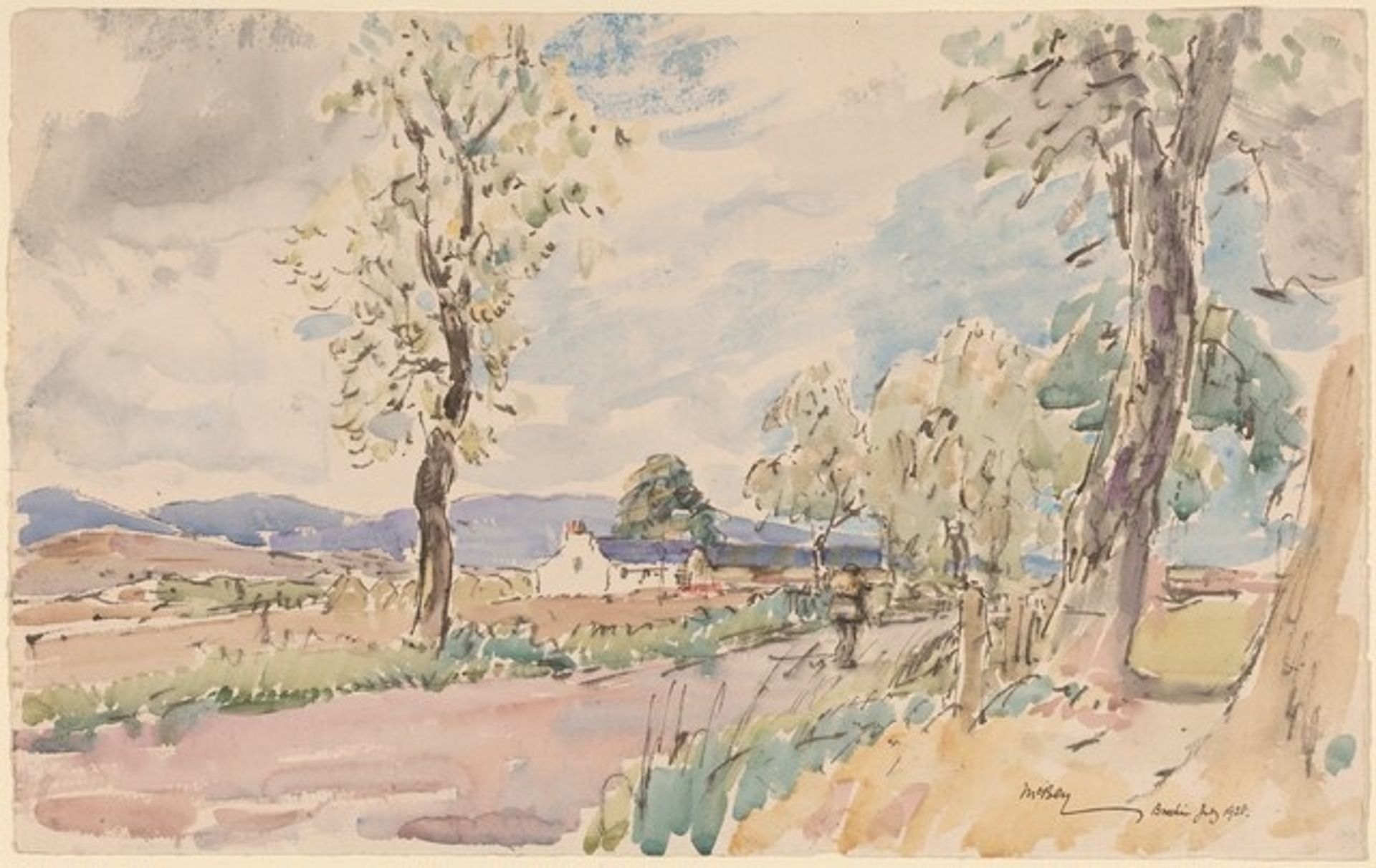 The Brechin Road by James McBey