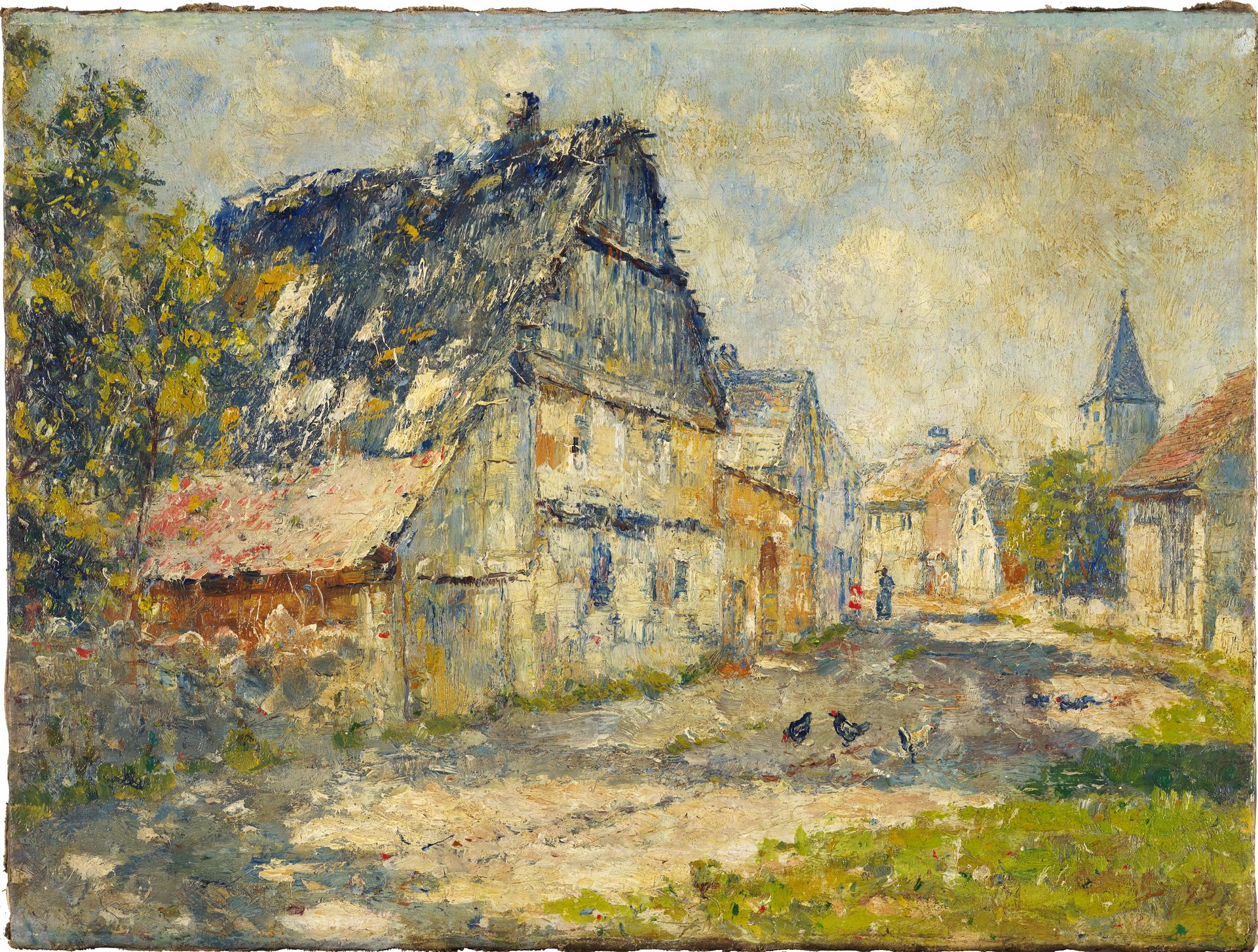 Village Street in Ehringsdorf near Weimar by Christian Rohlfs