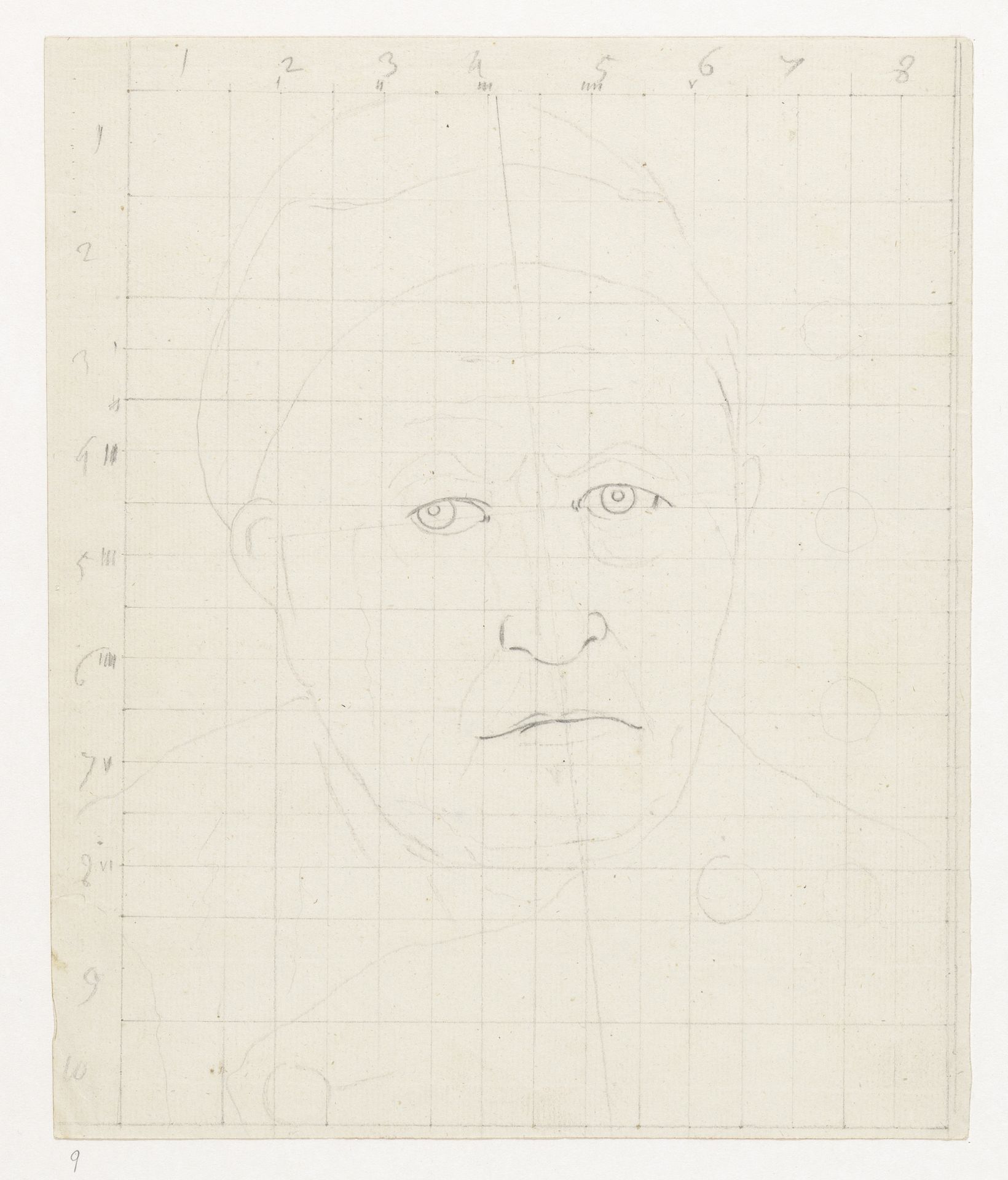 Studie voor portret Jan Conrad Brandes by Jan Brandes