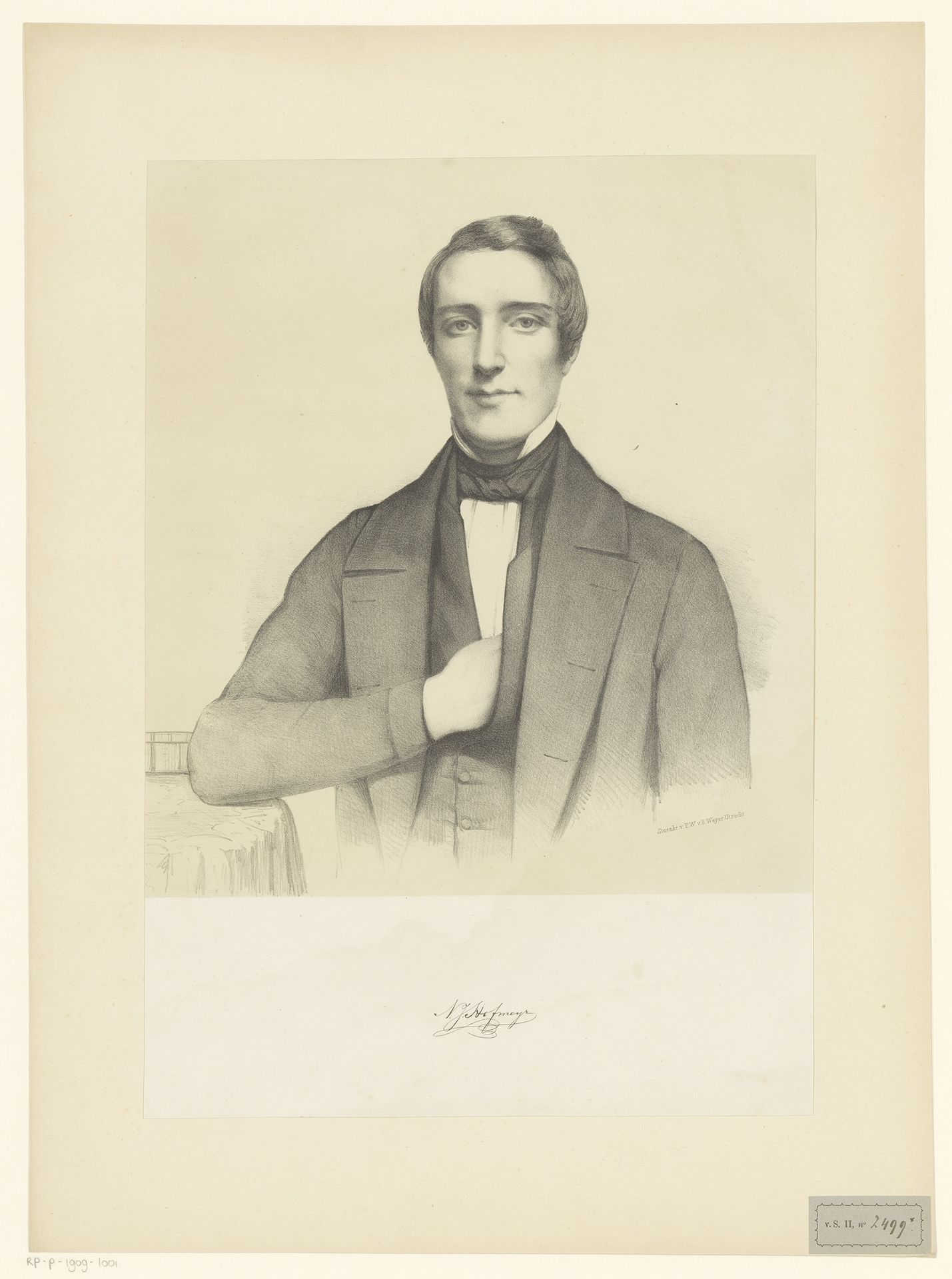 Portret van N.J. Hofmeyr by Pieter Wilhelmus van de Weijer