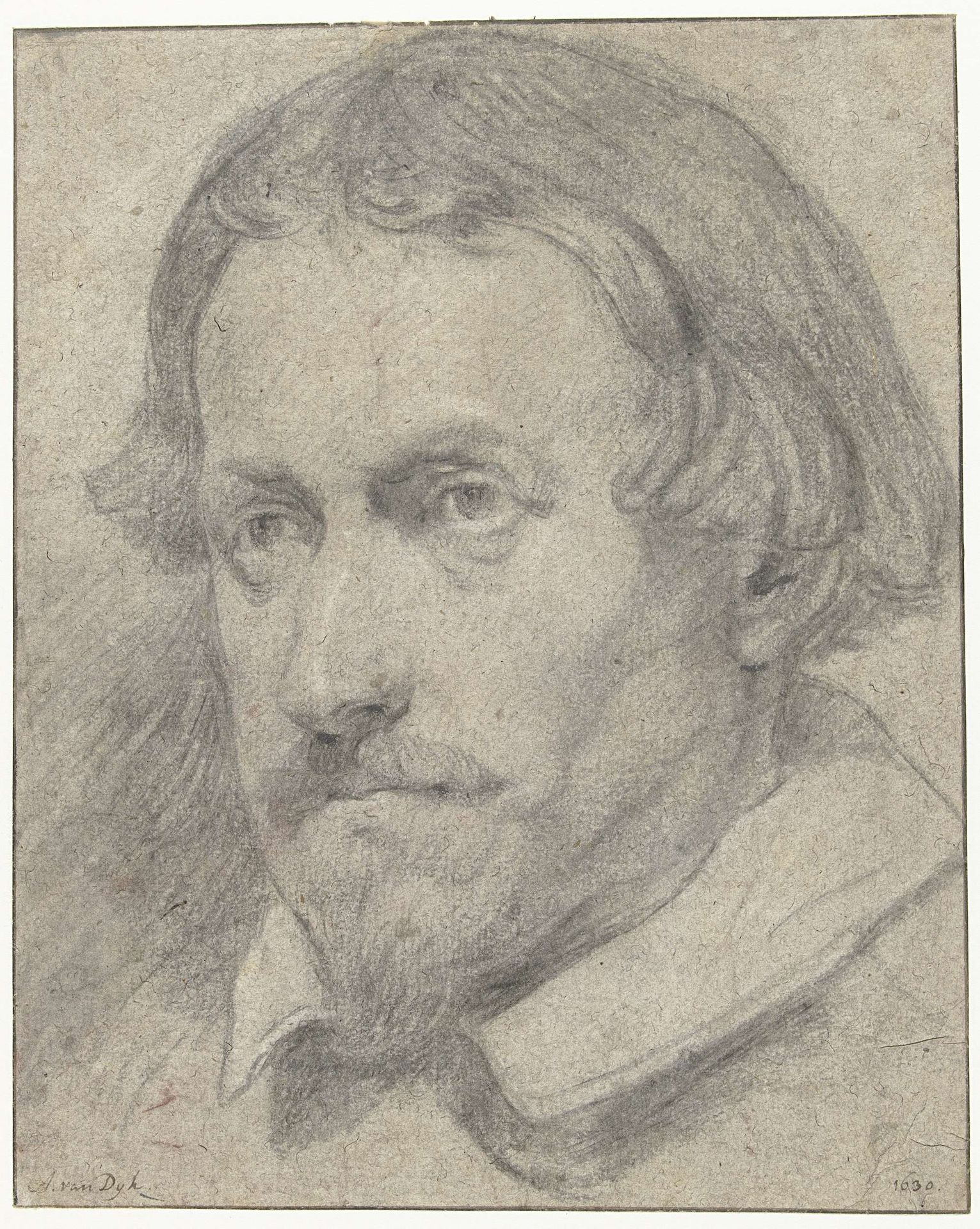 Manskop by Anthony van Dyck