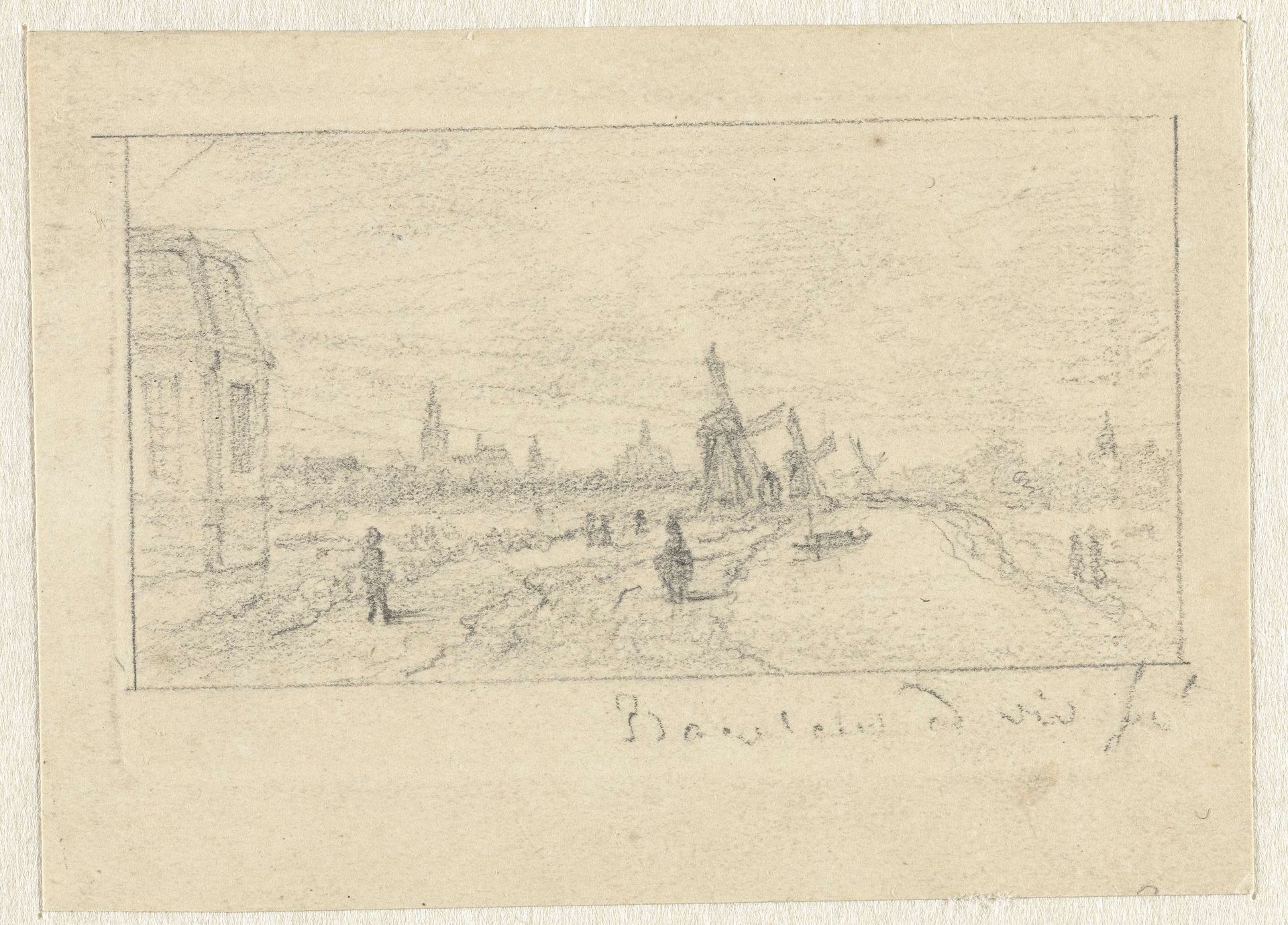 Trekvaart en koepel van Caan aan de vaart van Den Haag naar Delft by Ernst Willem Jan Bagelaar