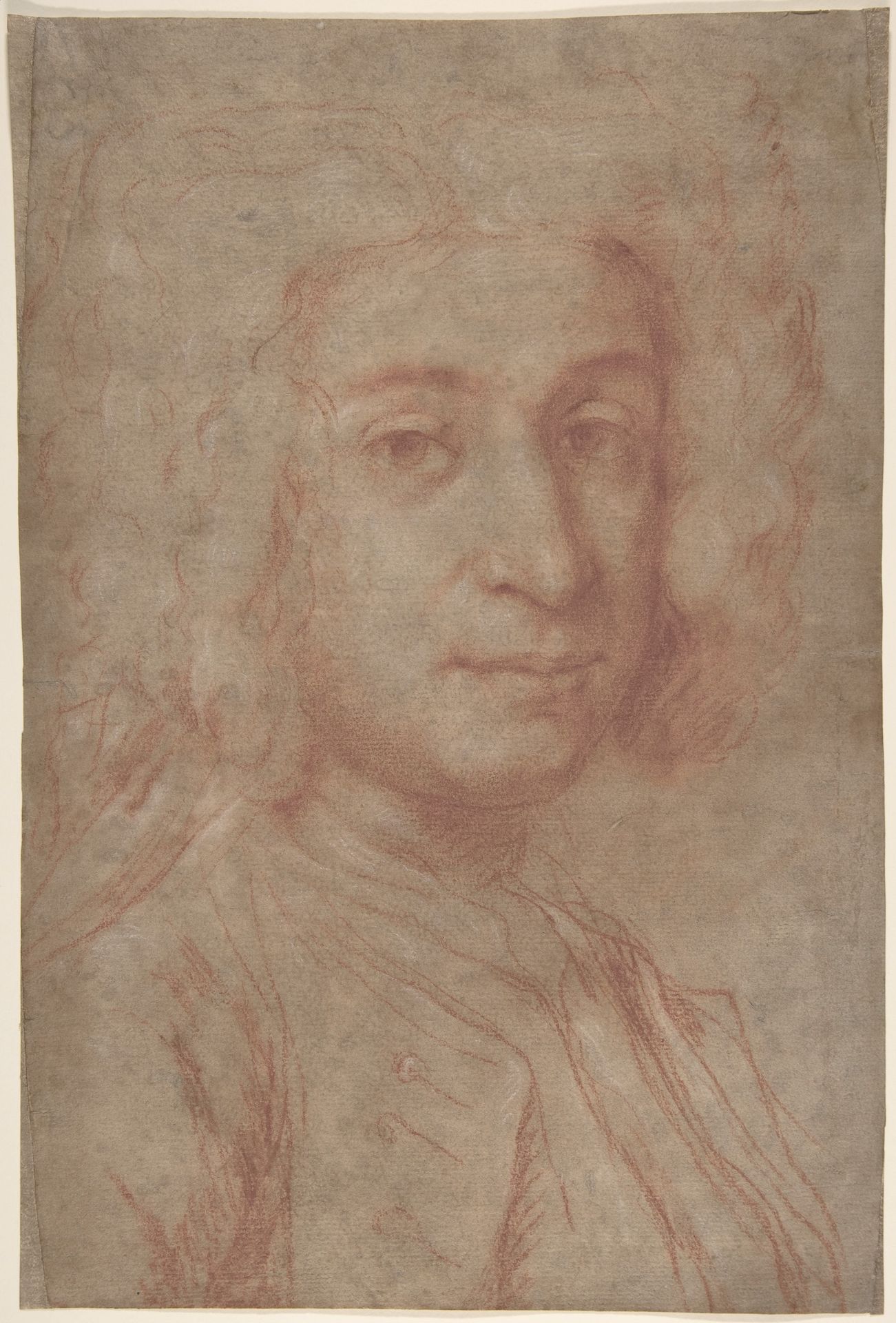 Portrait of a Man (recto); A Male Torso in Jacket and the Head of a Child (verso) by Giuseppe Ghislandi ("Fra Vittore Galgario")