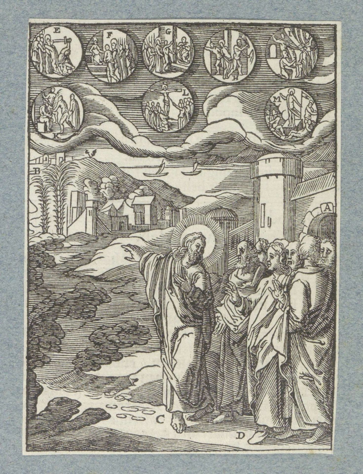 Christus voorspelt zijn lijden by Christoffel van (II) Sichem