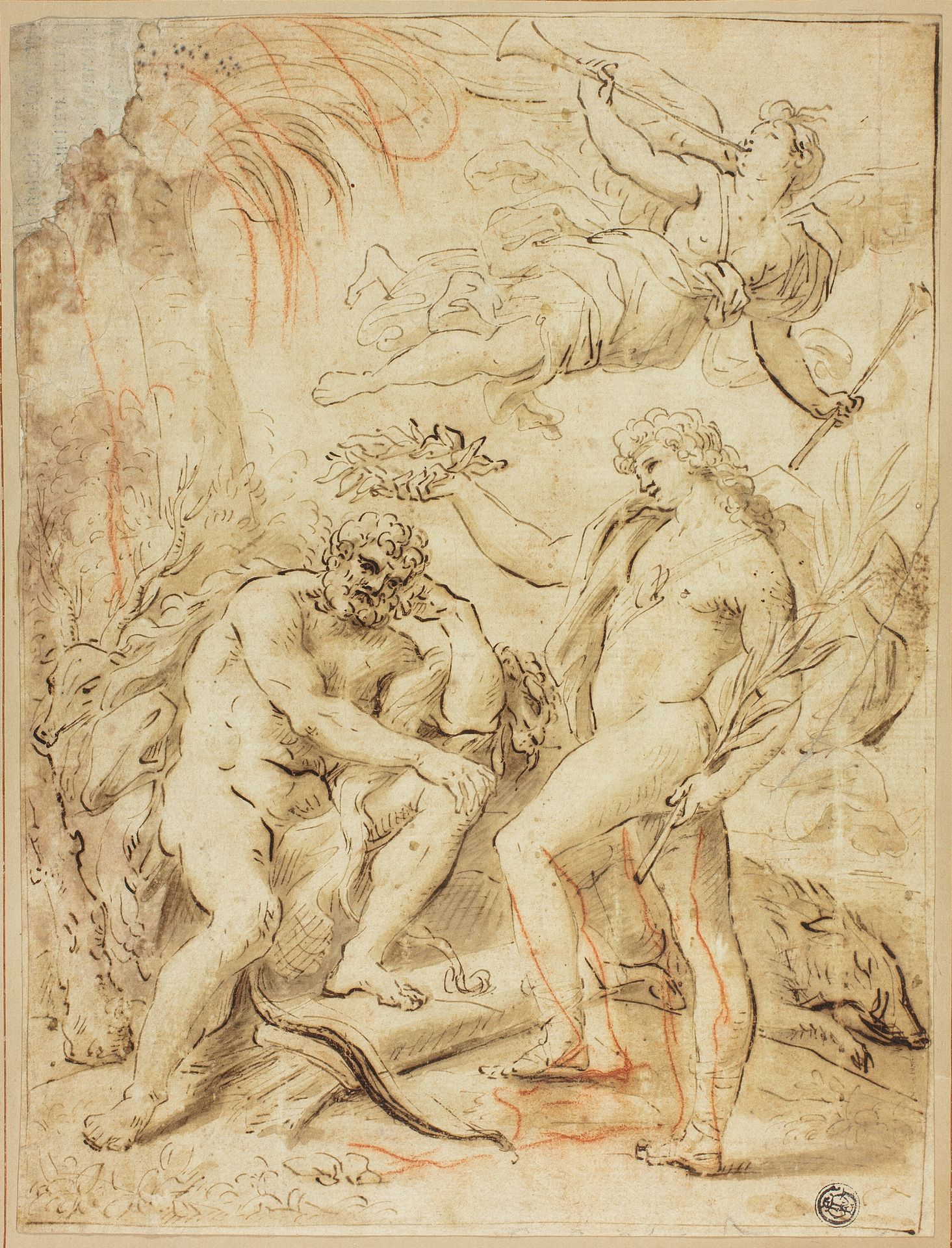 Crowning of Hercules by Paolo De Matteis
