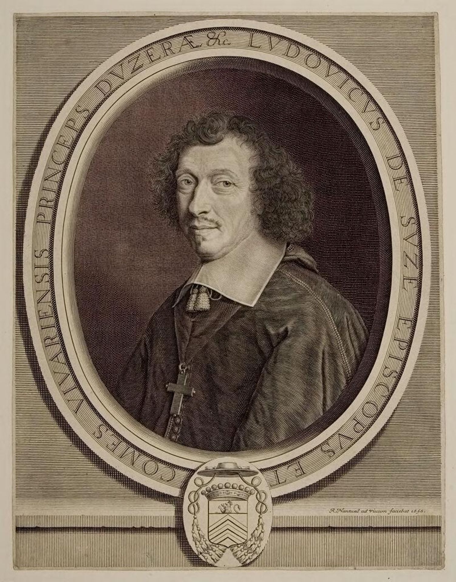 Louis-FranÃ§ois de la Baume de Suze by Robert Nanteuil
