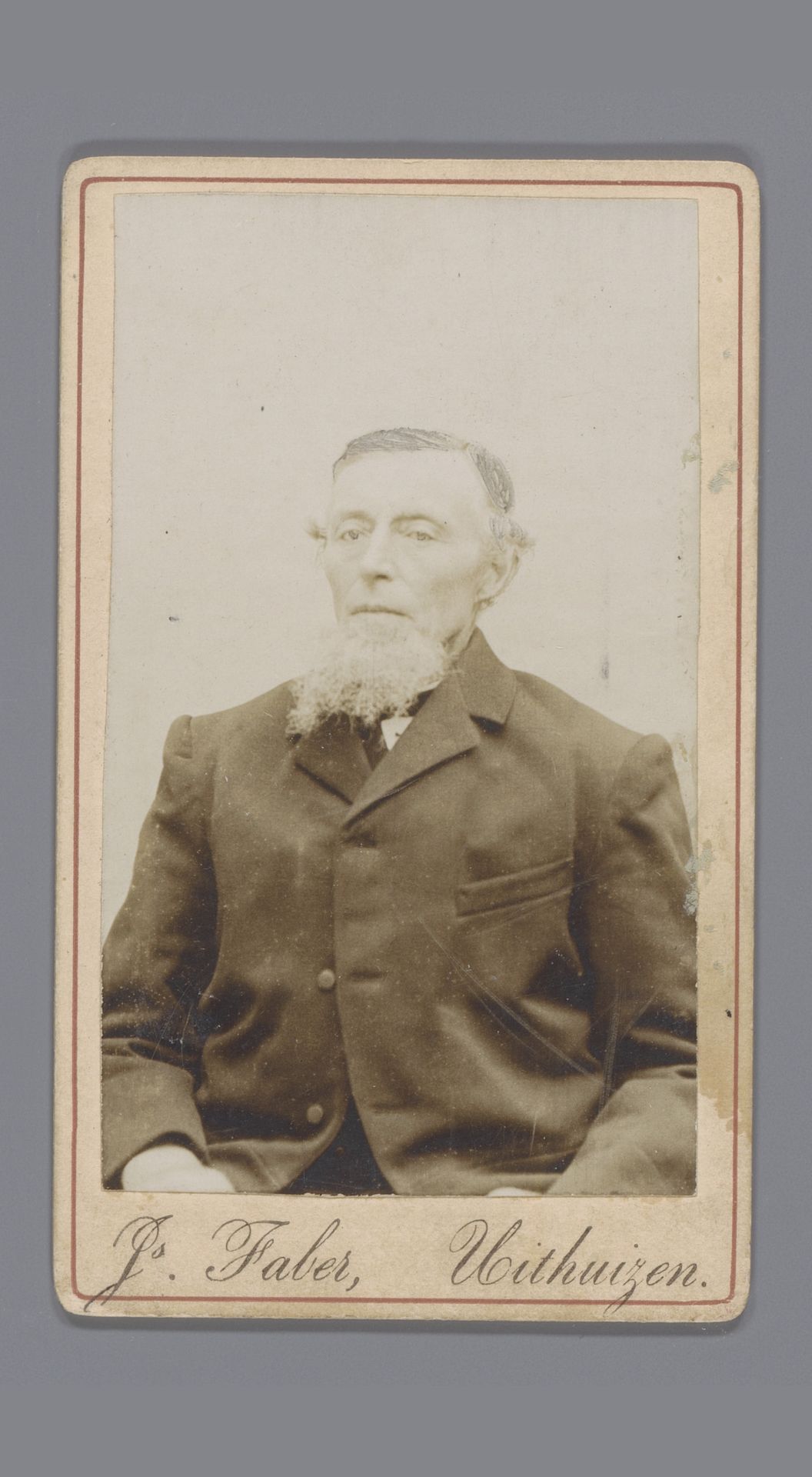 Portret van een onbekende oude man by Jannes Faber
