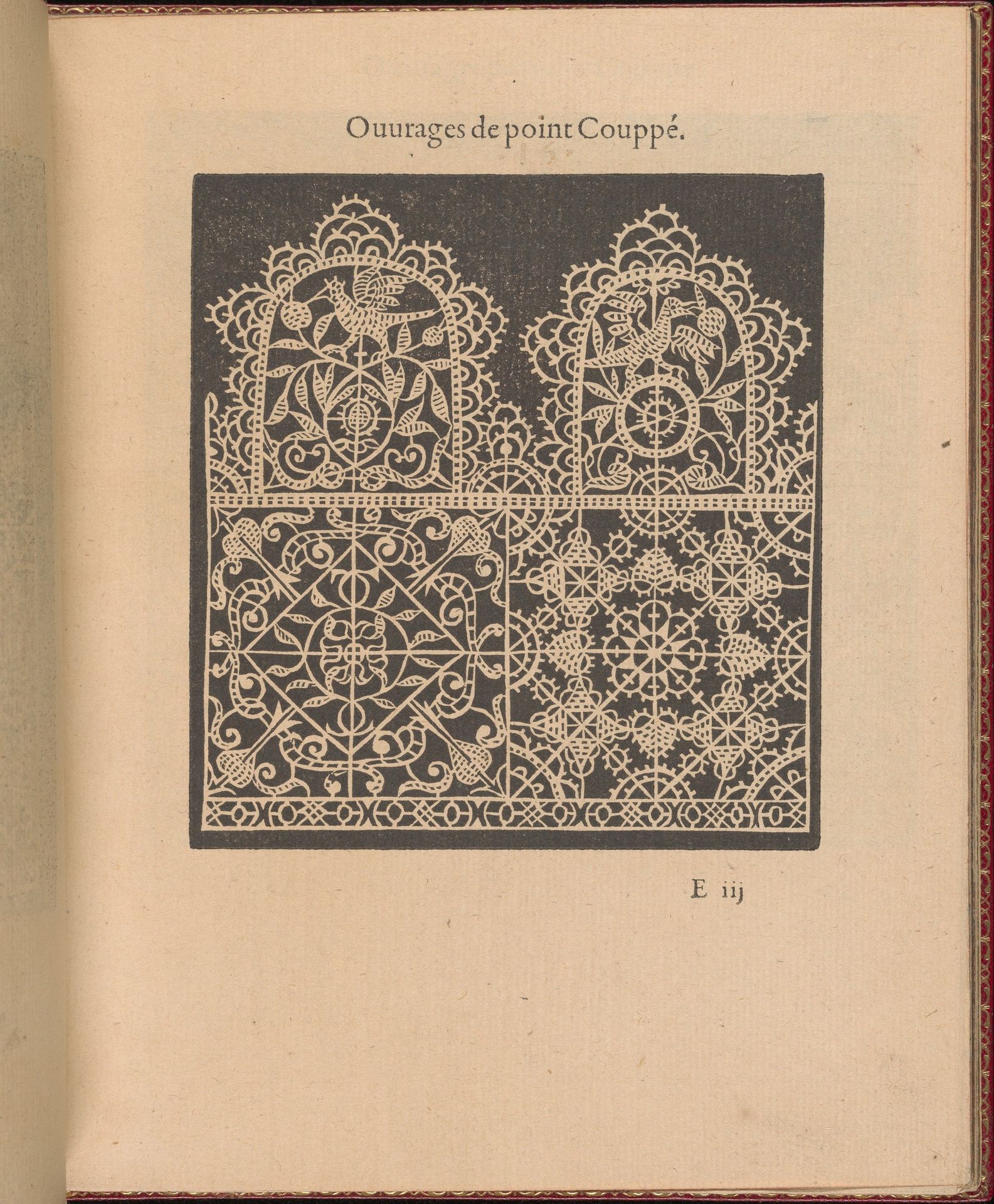 Les Singuliers et Nouveaux Portraicts... page 19 (recto) by Federico de Vinciolo