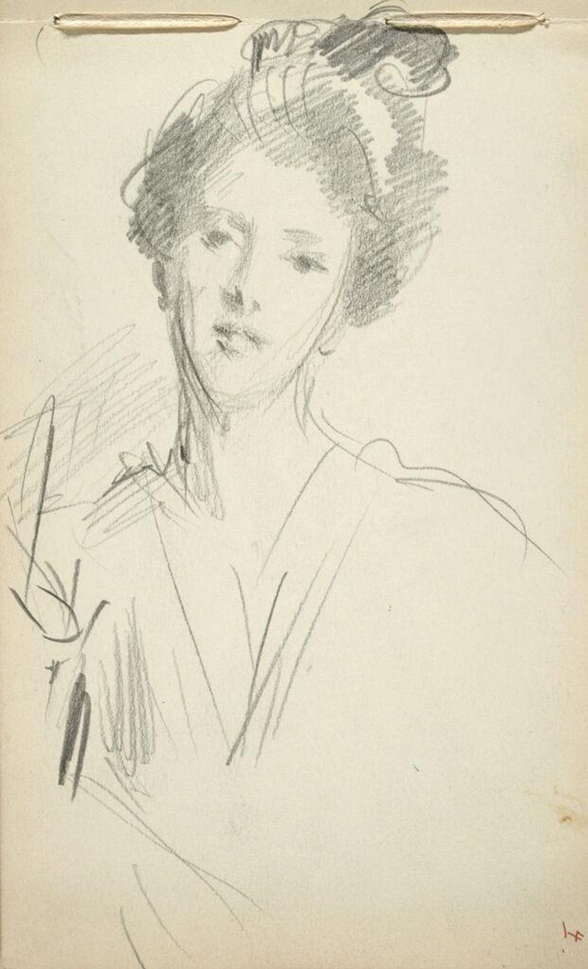 Mrs. Joseph Chamberlain (recto and verso) by John Singer Sargent