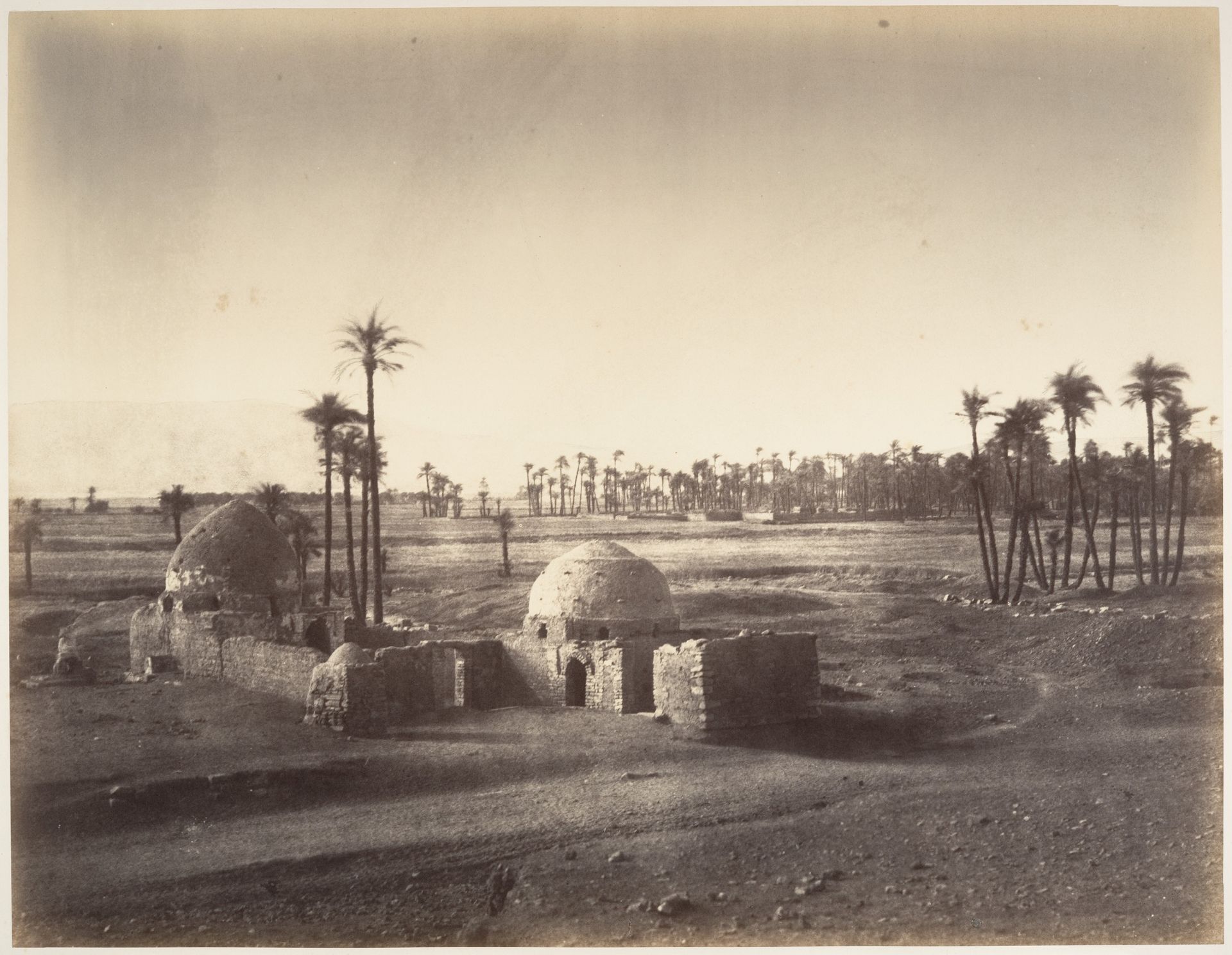 Vue de la Plaine de Thèbes prise du temple de Karnac by Gustave Le Gray