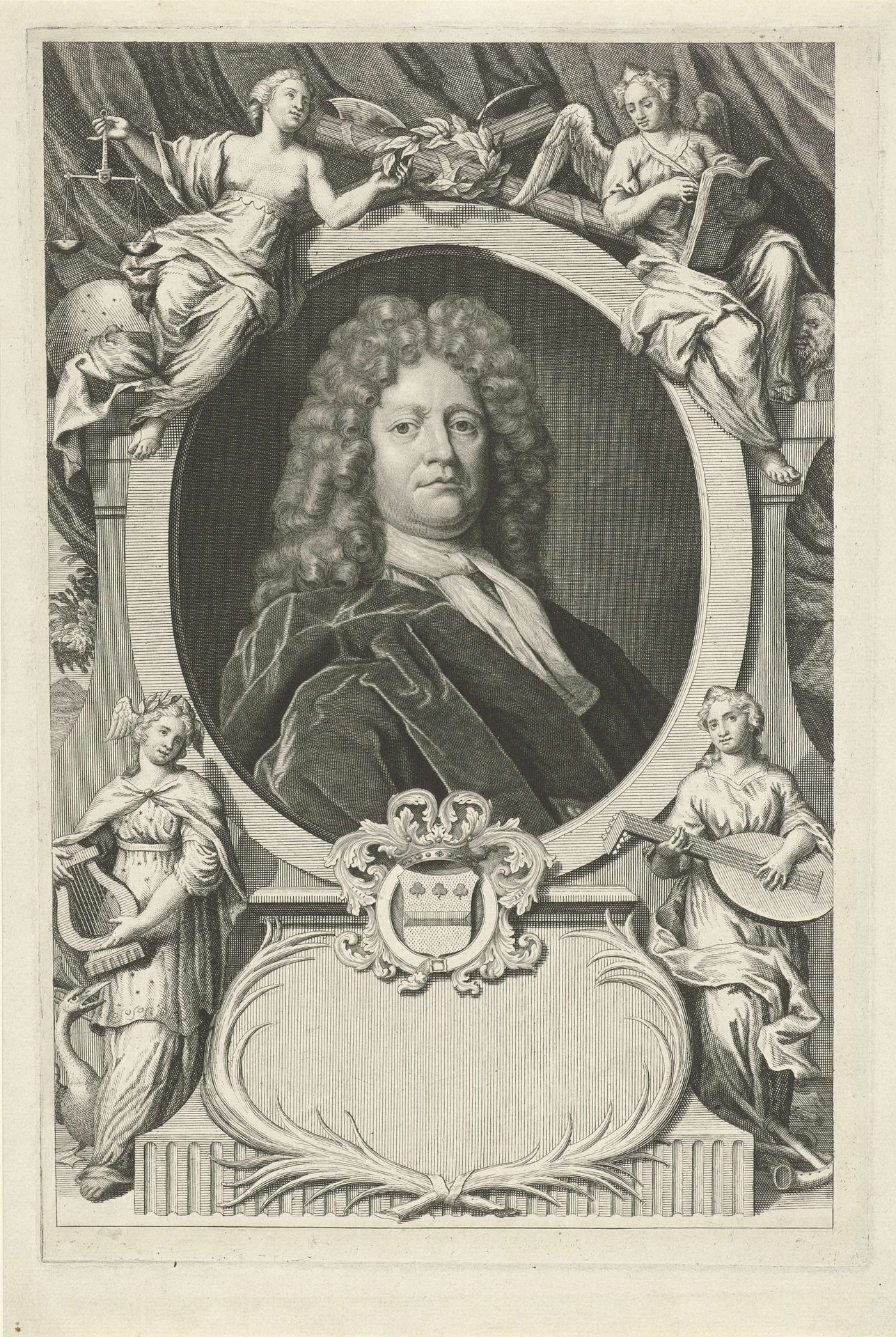 Portret van Alexander de Muncq op 55-jarige leeftijd by Pieter van Gunst
