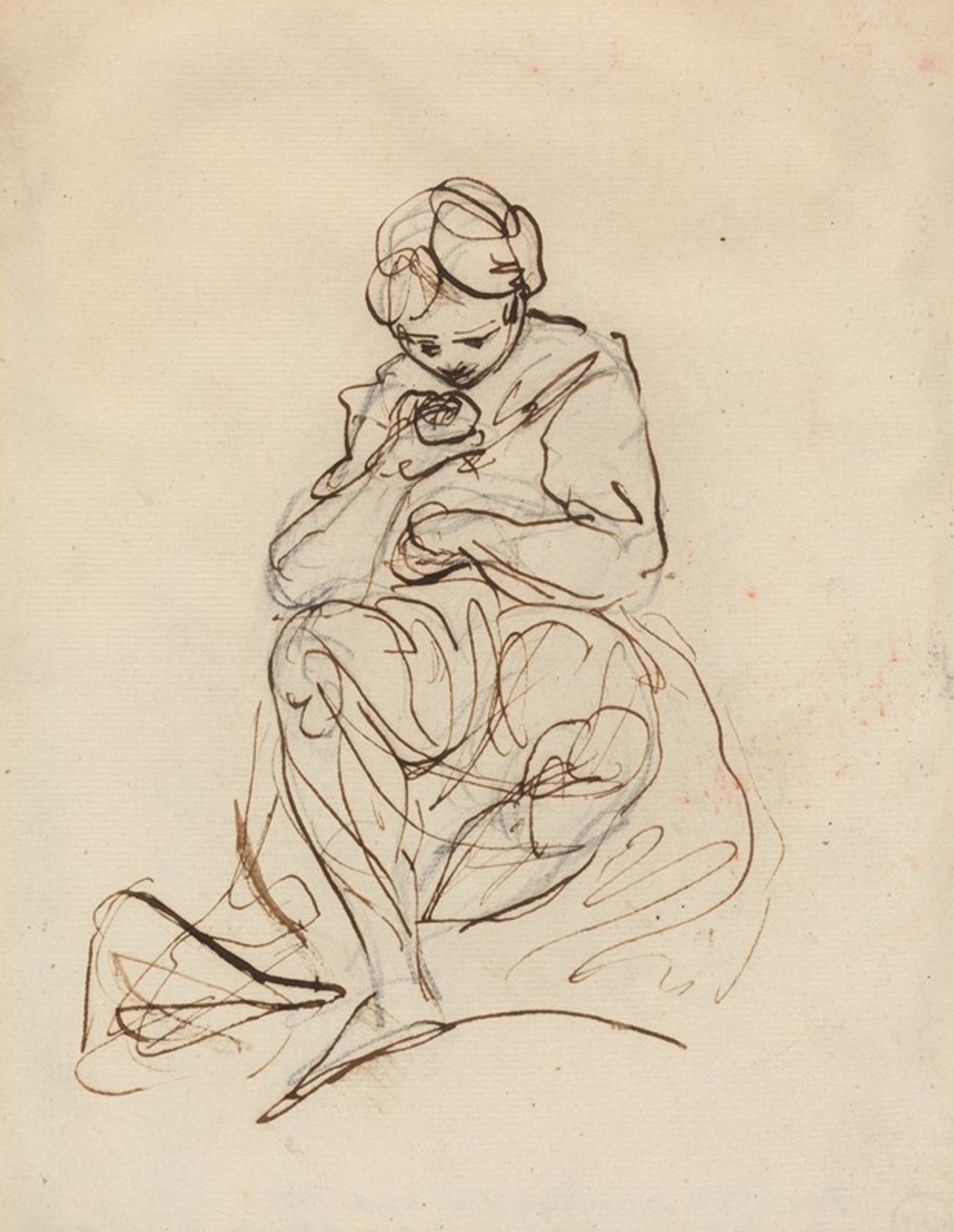 Study of a Seated Woman by Joshua Reynolds