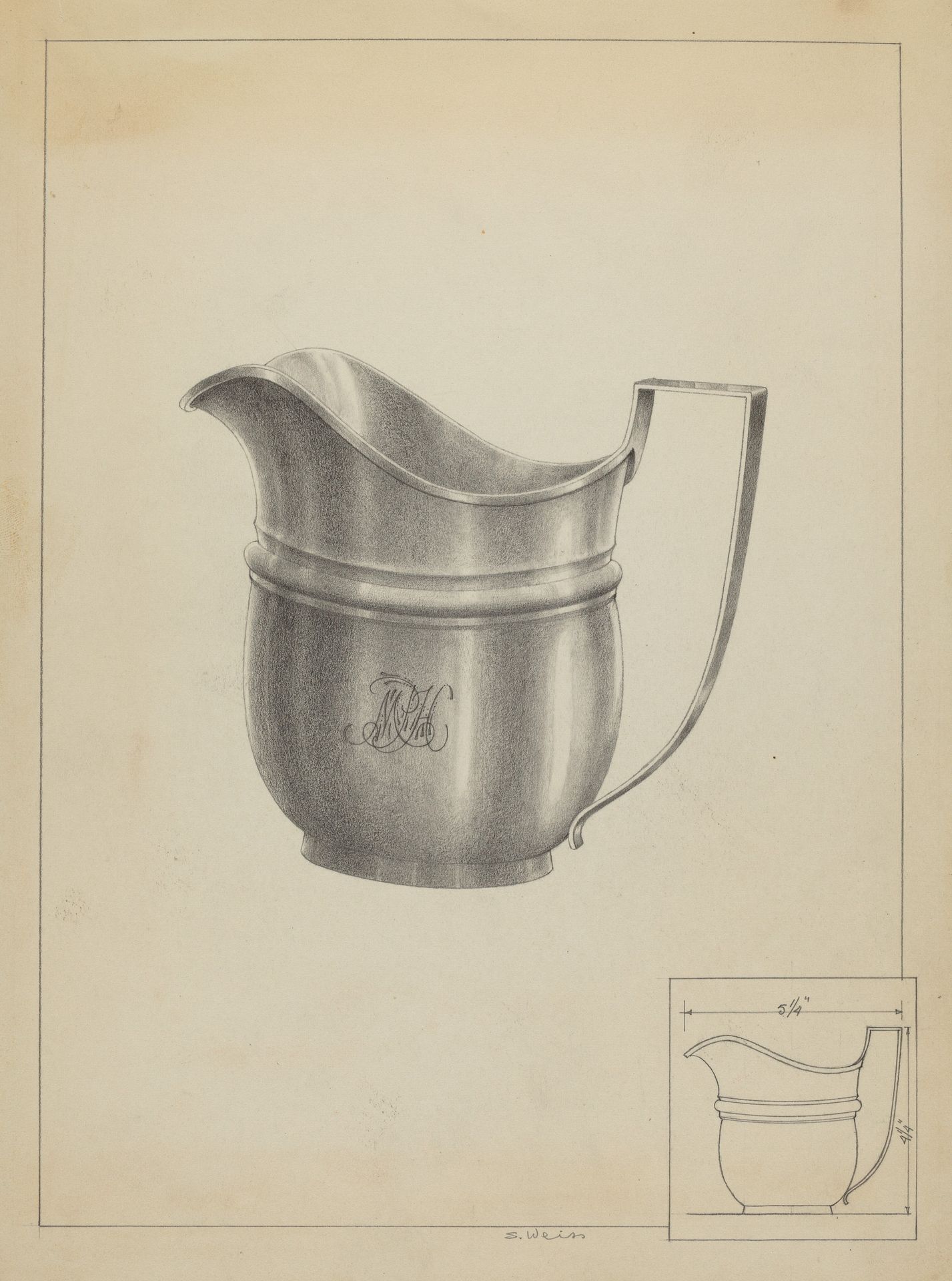 Silver Creamer by Simon Weiss