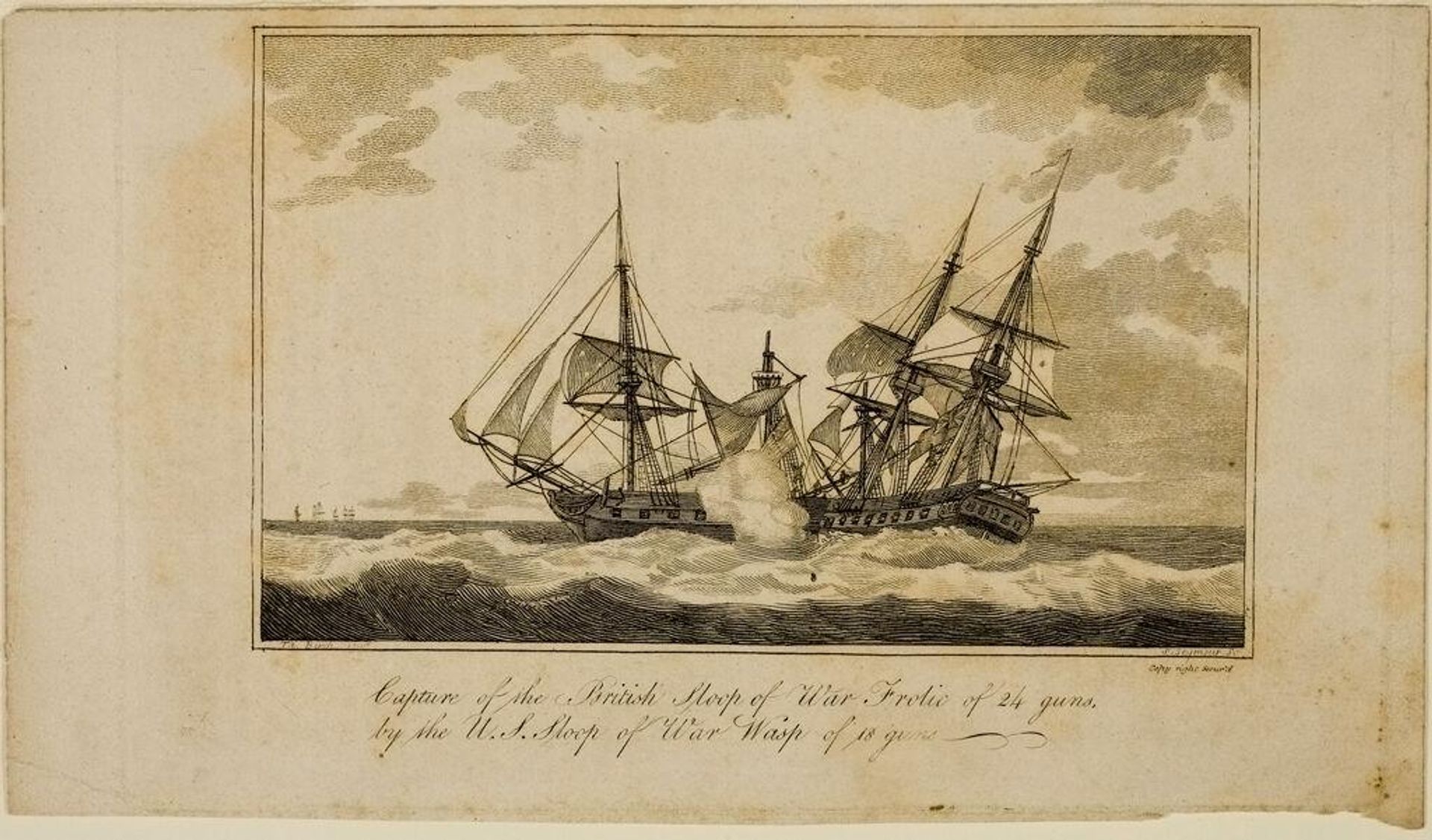 Capture of the British Sloop of War Frolic by Samuel Seymour