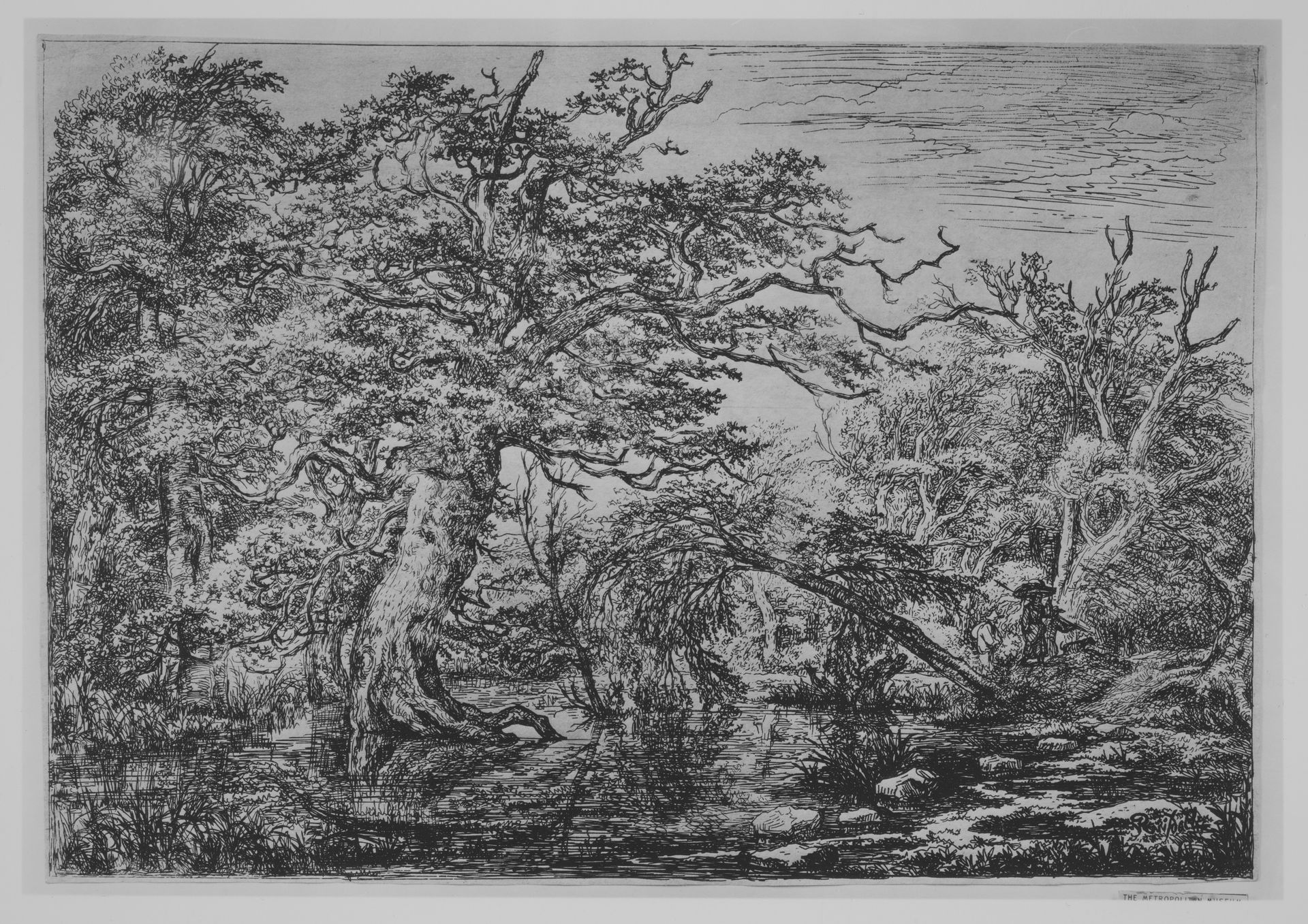 A Forest Marsh with Travelers on a Bank (The Travelers) by Jacob van Ruisdael