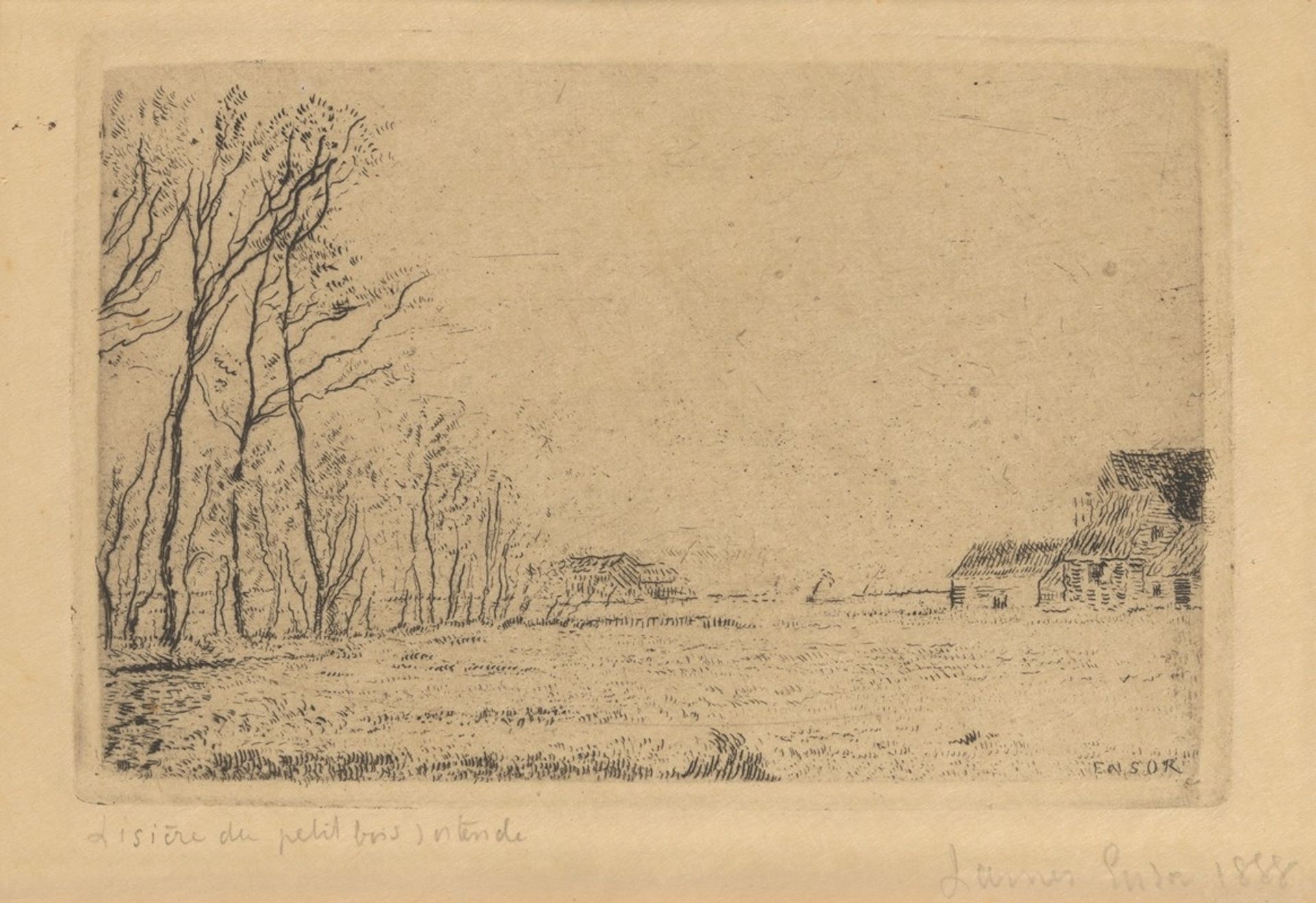 De zoom van het bosje te Oostende by James Ensor