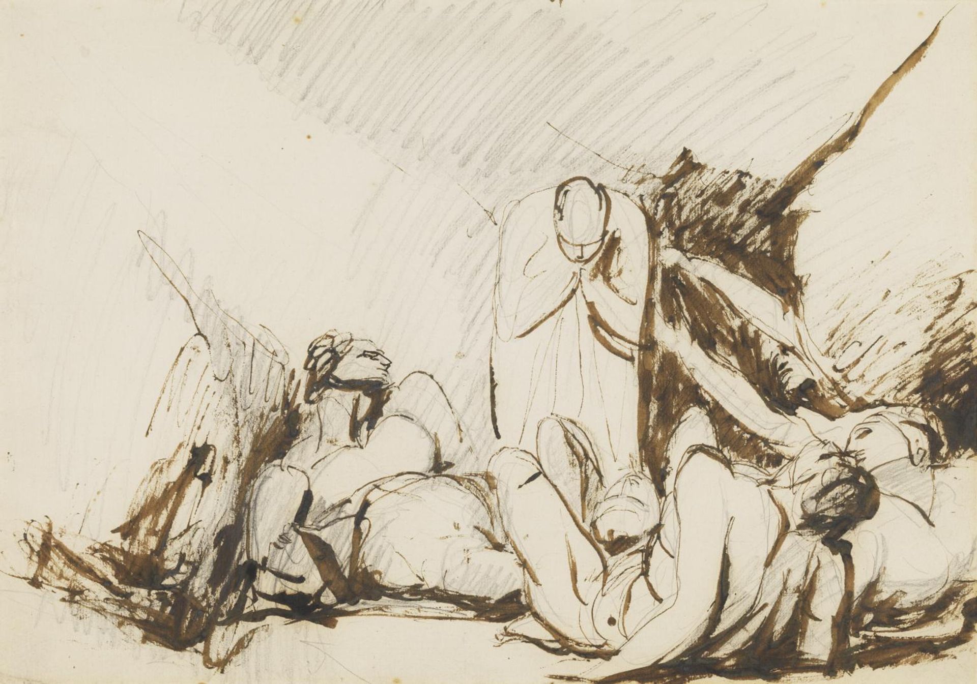 John Howard Visiting a Lazaretto by George Romney